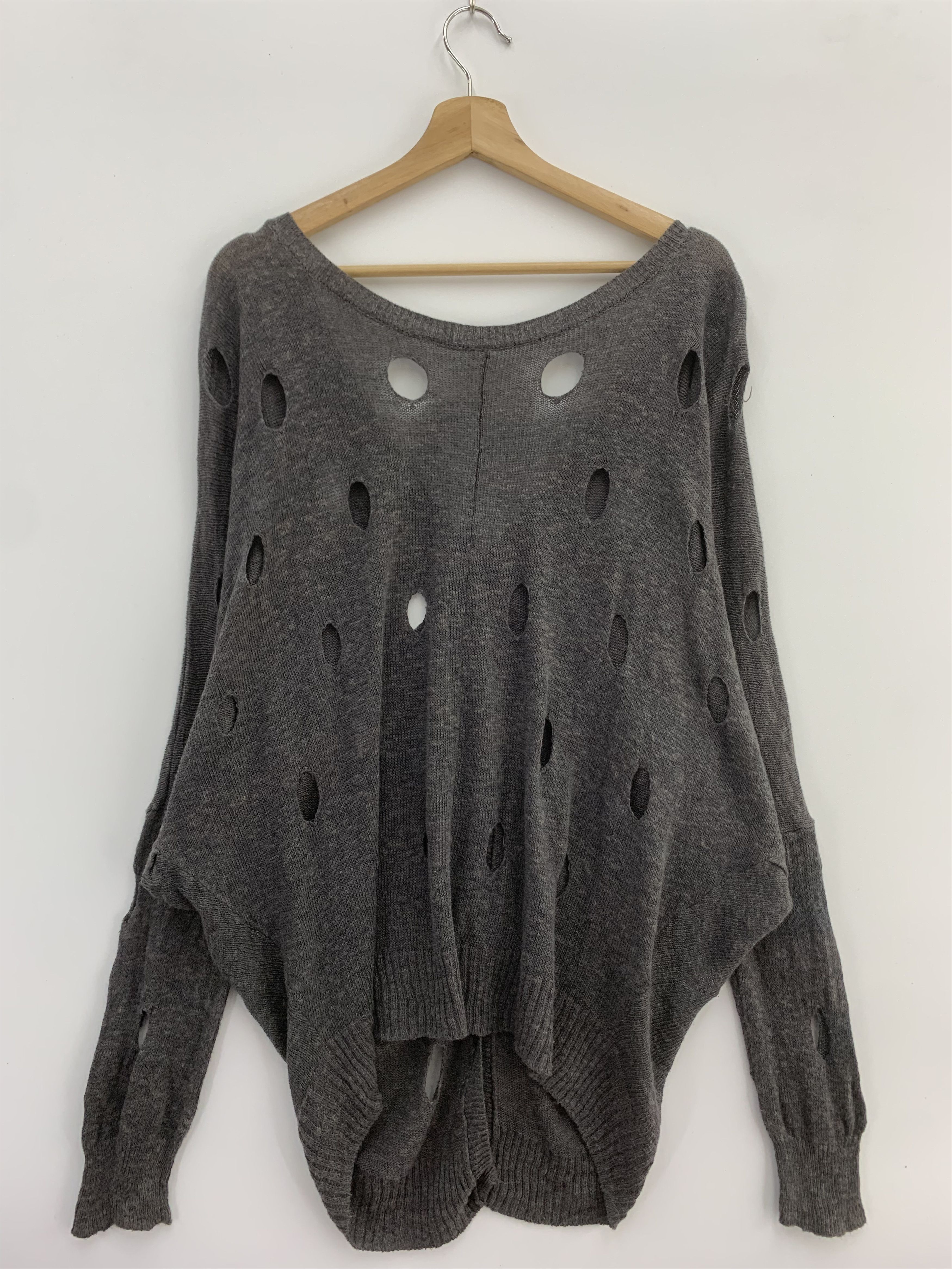 Aran Isles Knitwear Vintage Wool Distressed Cardigan Rare Design Size US S / EU 44-46 / 1 - 2 Thumbnail