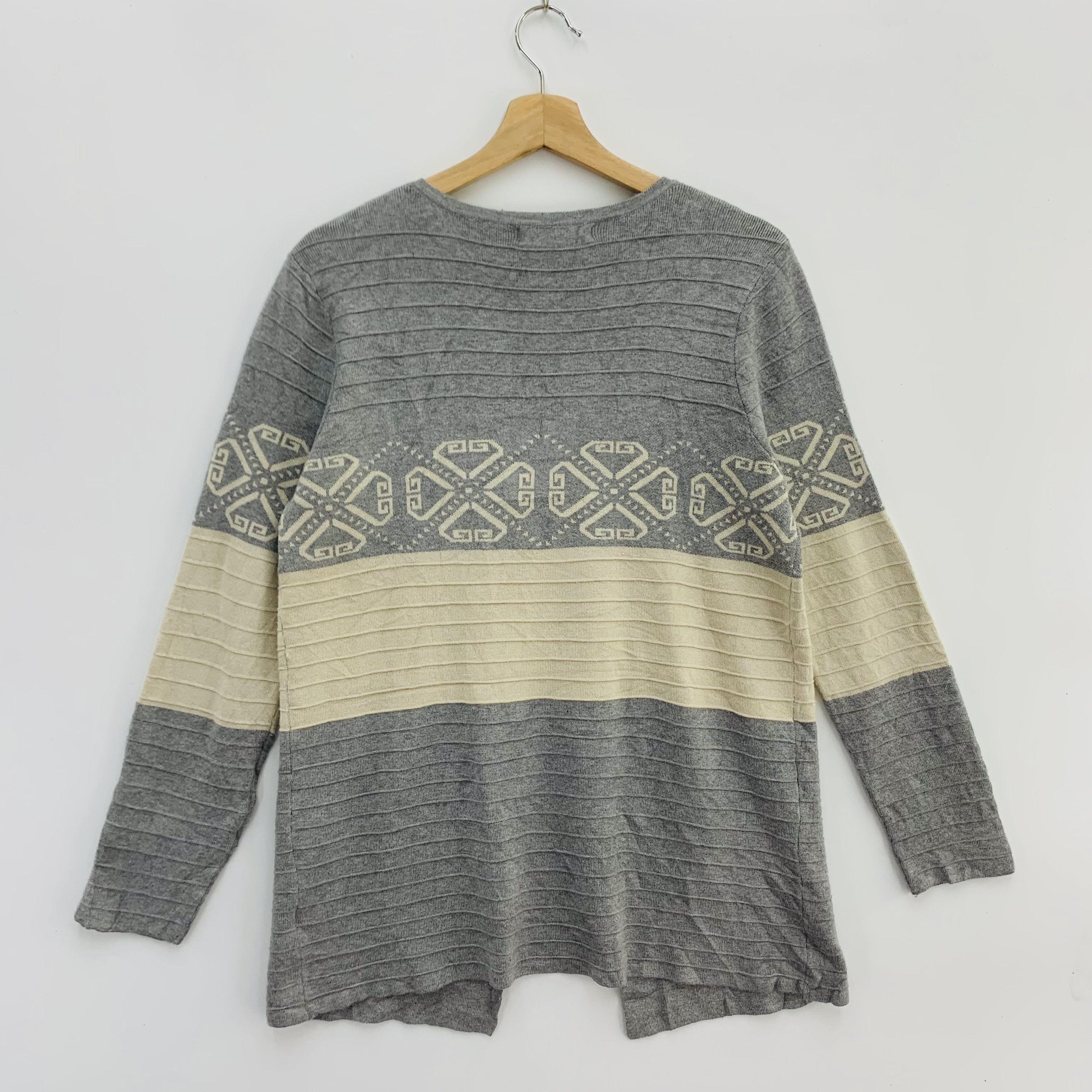 Aran Isles Knitwear × Japanese Brand Je Crois Soi Wool Blend Knit Cardigan Sweater Size US M / EU 48-50 / 2 - 4 Thumbnail