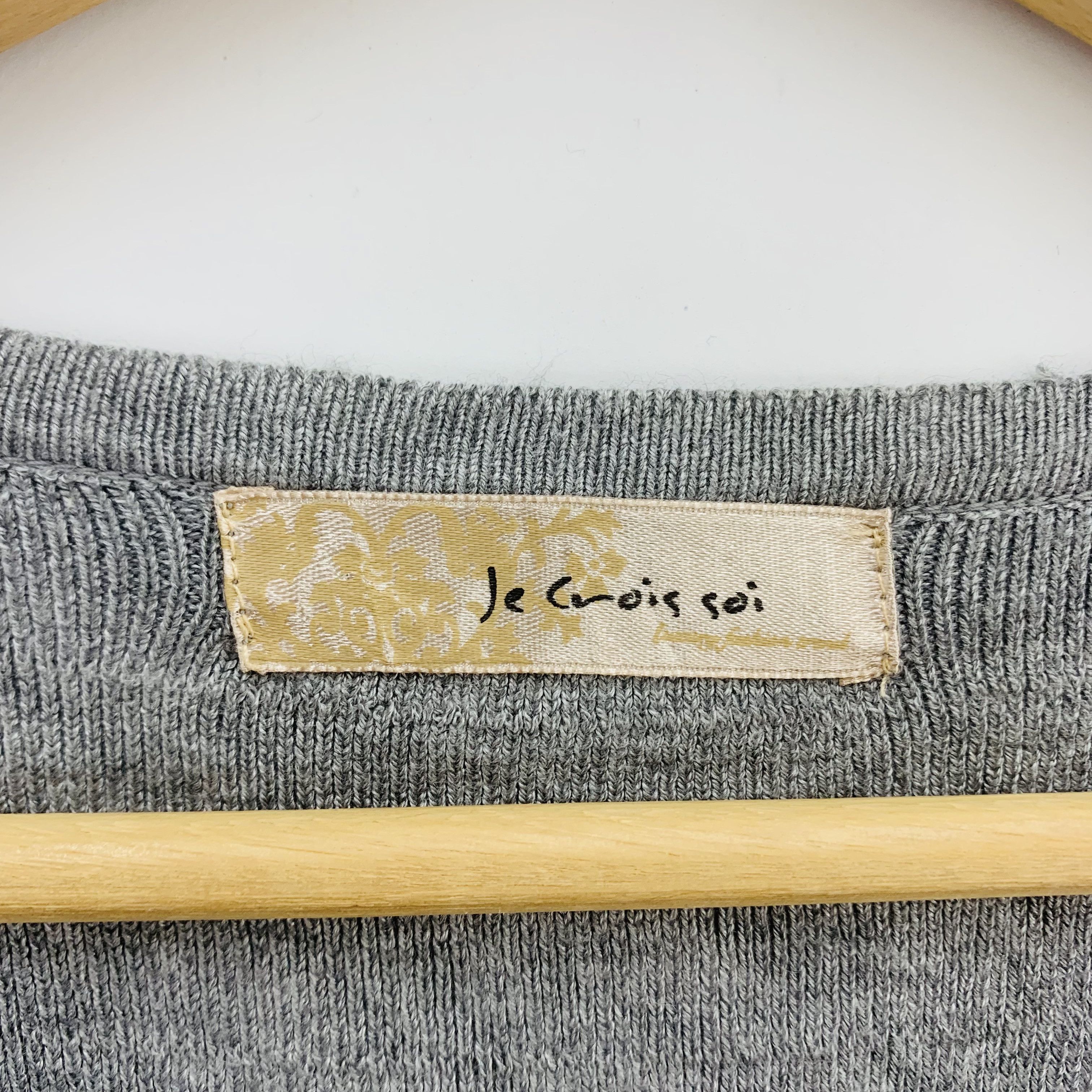 Aran Isles Knitwear × Japanese Brand Je Crois Soi Wool Blend Knit Cardigan Sweater Size US M / EU 48-50 / 2 - 6 Thumbnail