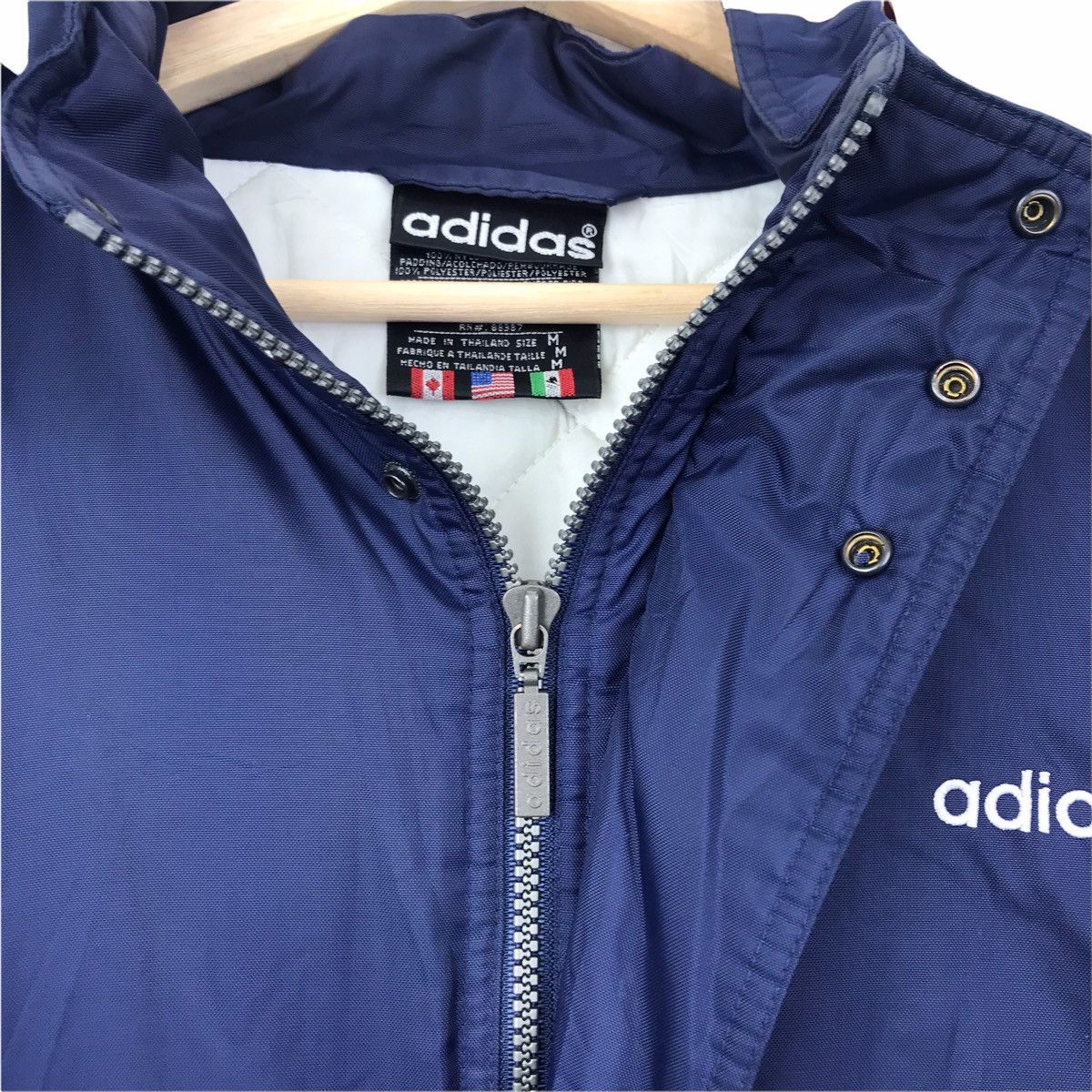 Adidas Vintage ADIDAS USA Sportswear Blue Parka Jacket Size US M / EU 48-50 / 2 - 4 Thumbnail