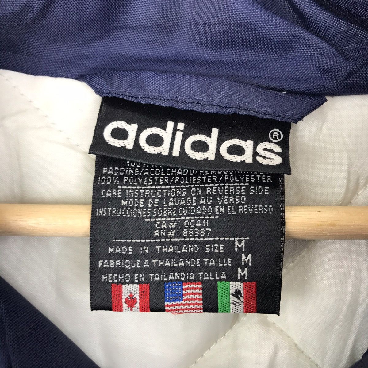 Adidas Vintage ADIDAS USA Sportswear Blue Parka Jacket Size US M / EU 48-50 / 2 - 5 Thumbnail