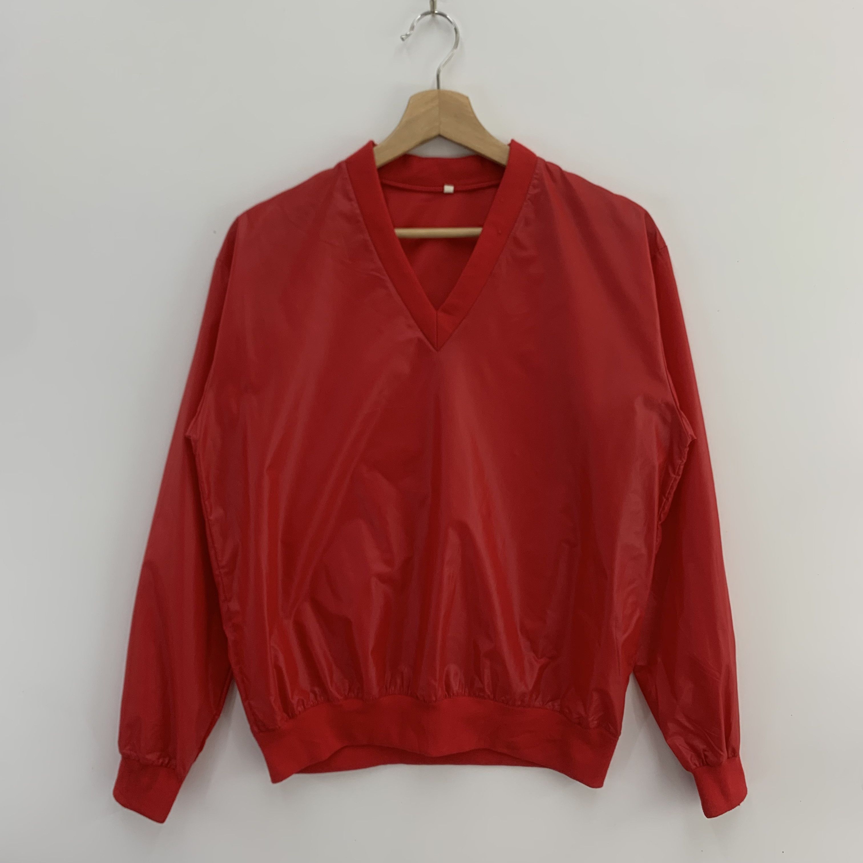 Vintage Vintage Plain Sweatshirt V Neck Red Colour Size US M / EU 48-50 / 2 - 1 Thumbnail