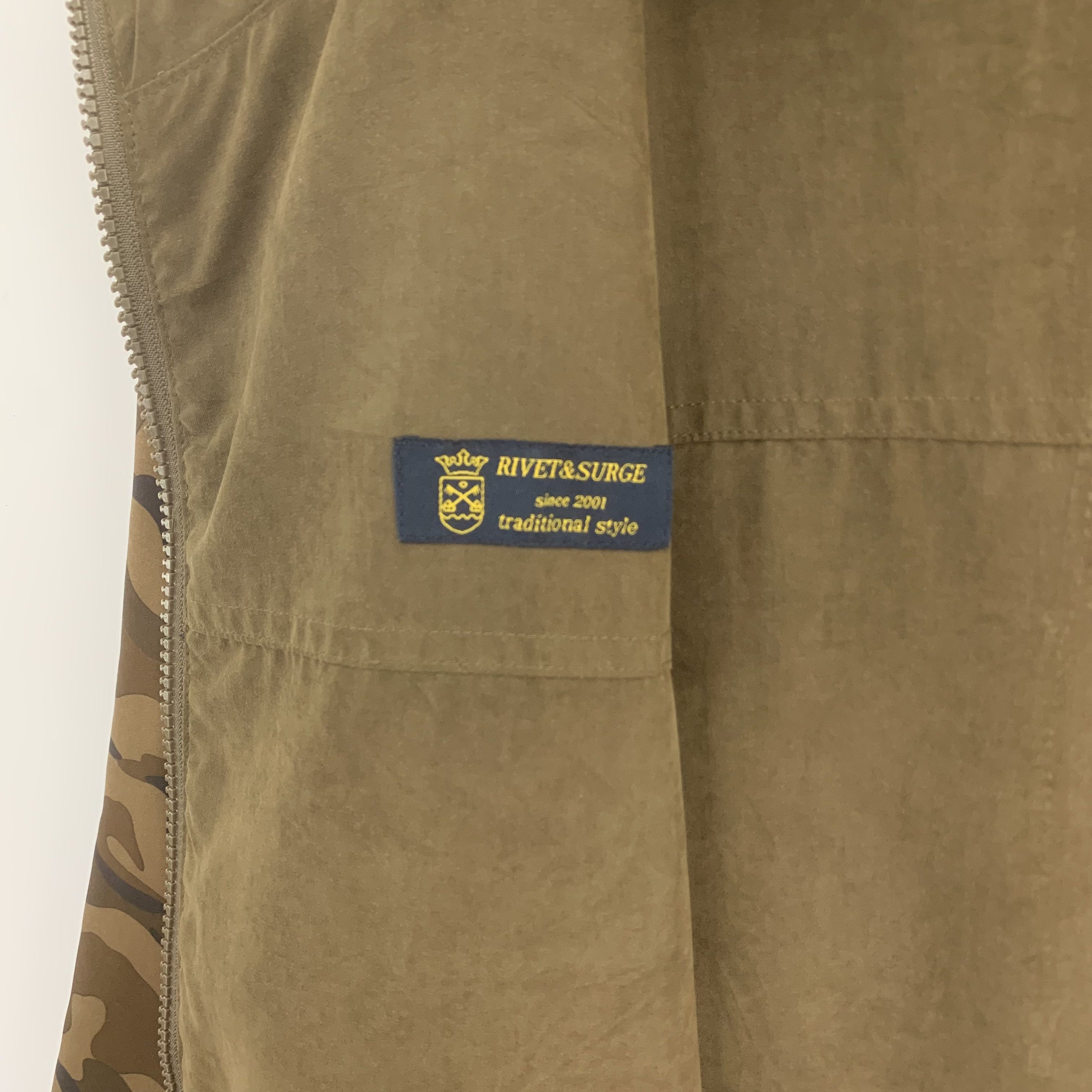 Japanese Brand Rivet & Surge Reversible Jacket Windbreaker Camo Size US M / EU 48-50 / 2 - 8 Thumbnail