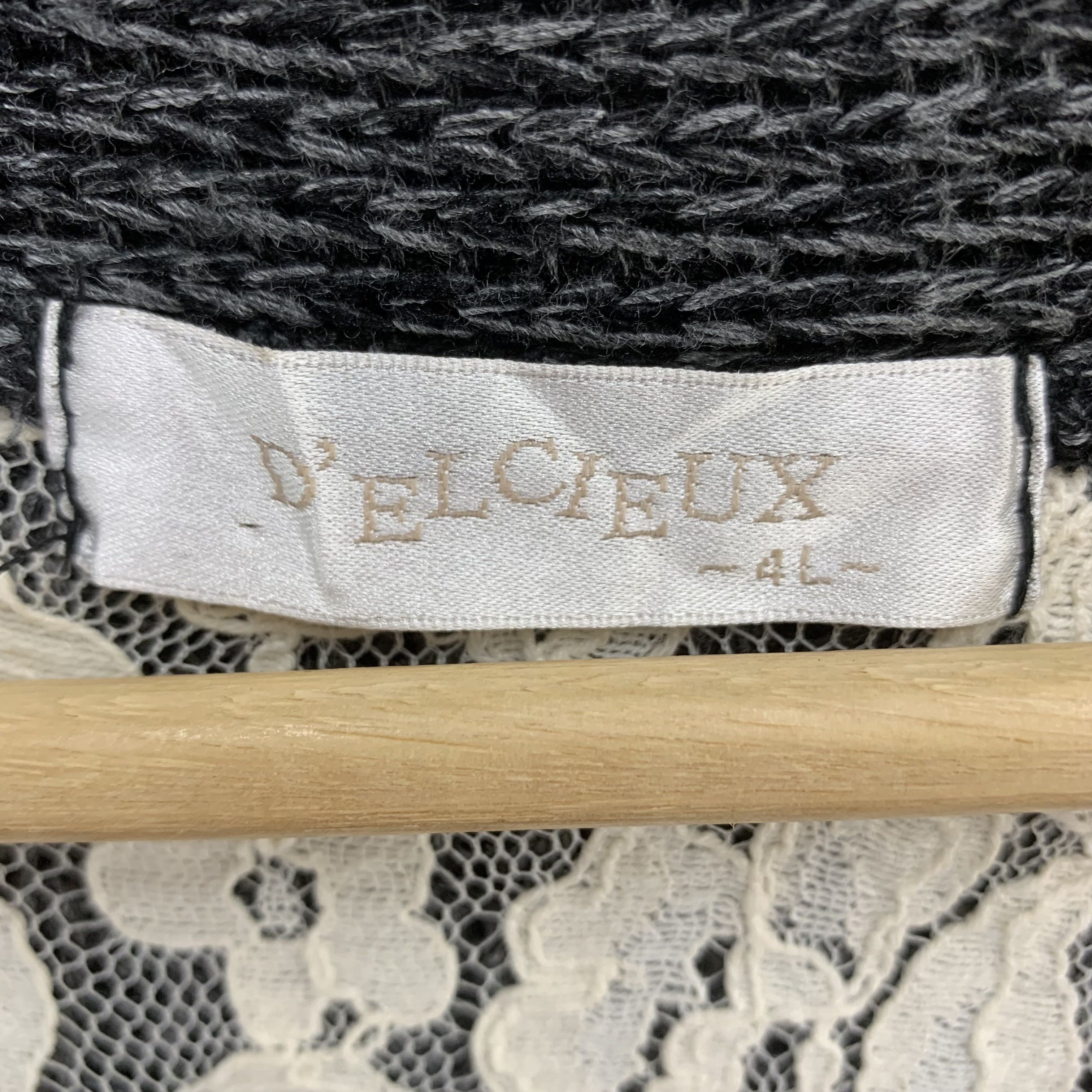 Japanese Brand × Other Delcieux Wool Knit Sweater Cardigan Size US L / EU 52-54 / 3 - 4 Thumbnail