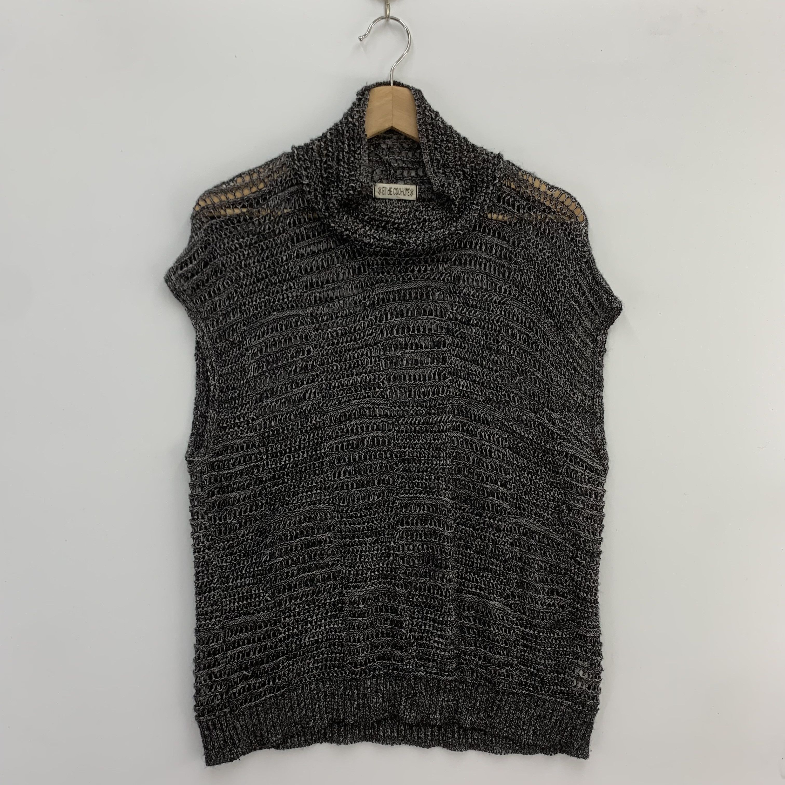 Japanese Brand × Other Ell De Couture Wool Knit Sweater Sleeveless Distressed Size US L / EU 52-54 / 3 - 1 Thumbnail
