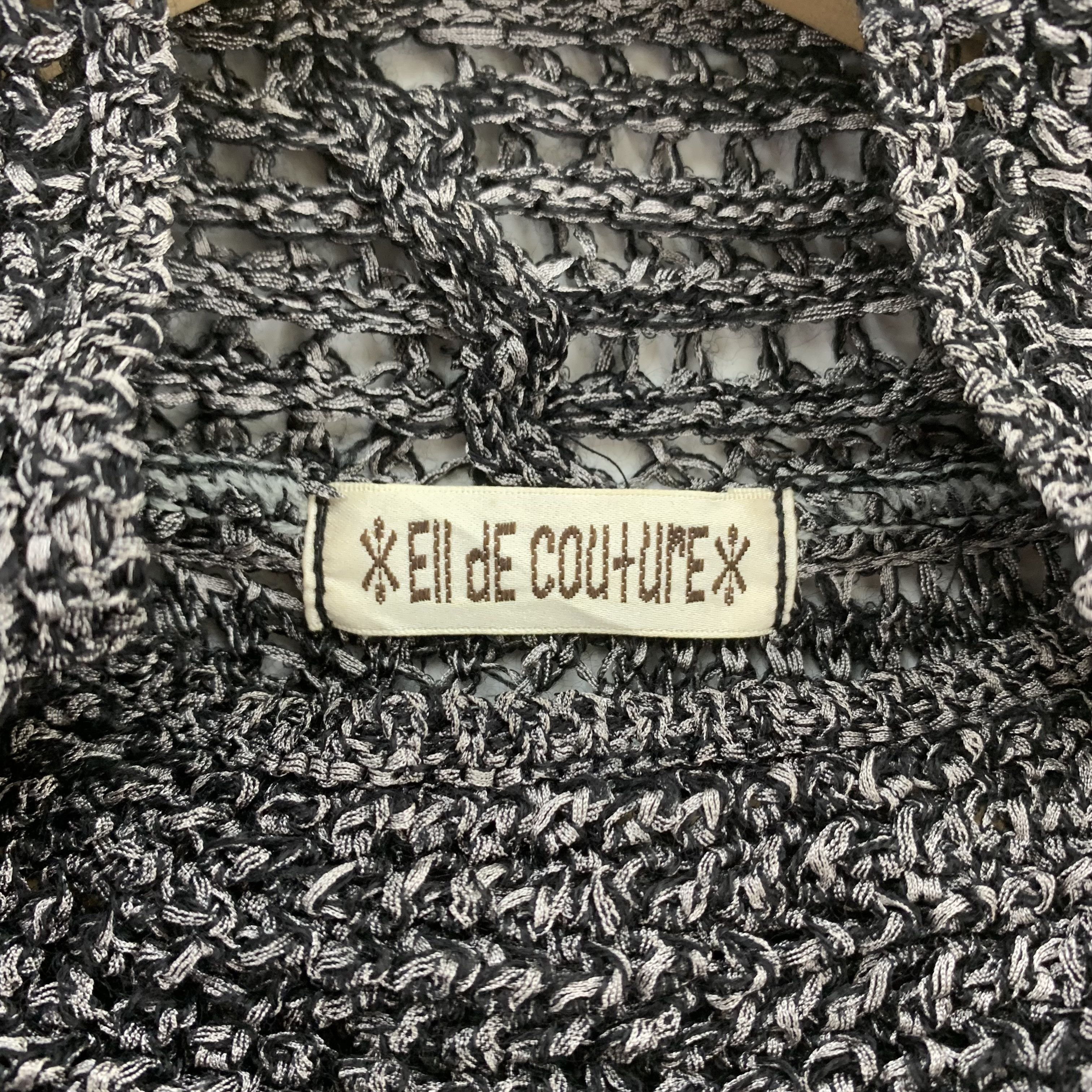 Japanese Brand × Other Ell De Couture Wool Knit Sweater Sleeveless Distressed Size US L / EU 52-54 / 3 - 5 Thumbnail
