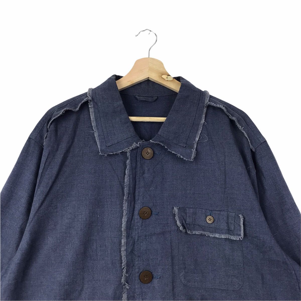 Vintage Vintage BLOOMING TOWN USA Indigo Jeans Jacket Size US XL / EU 56 / 4 - 3 Thumbnail