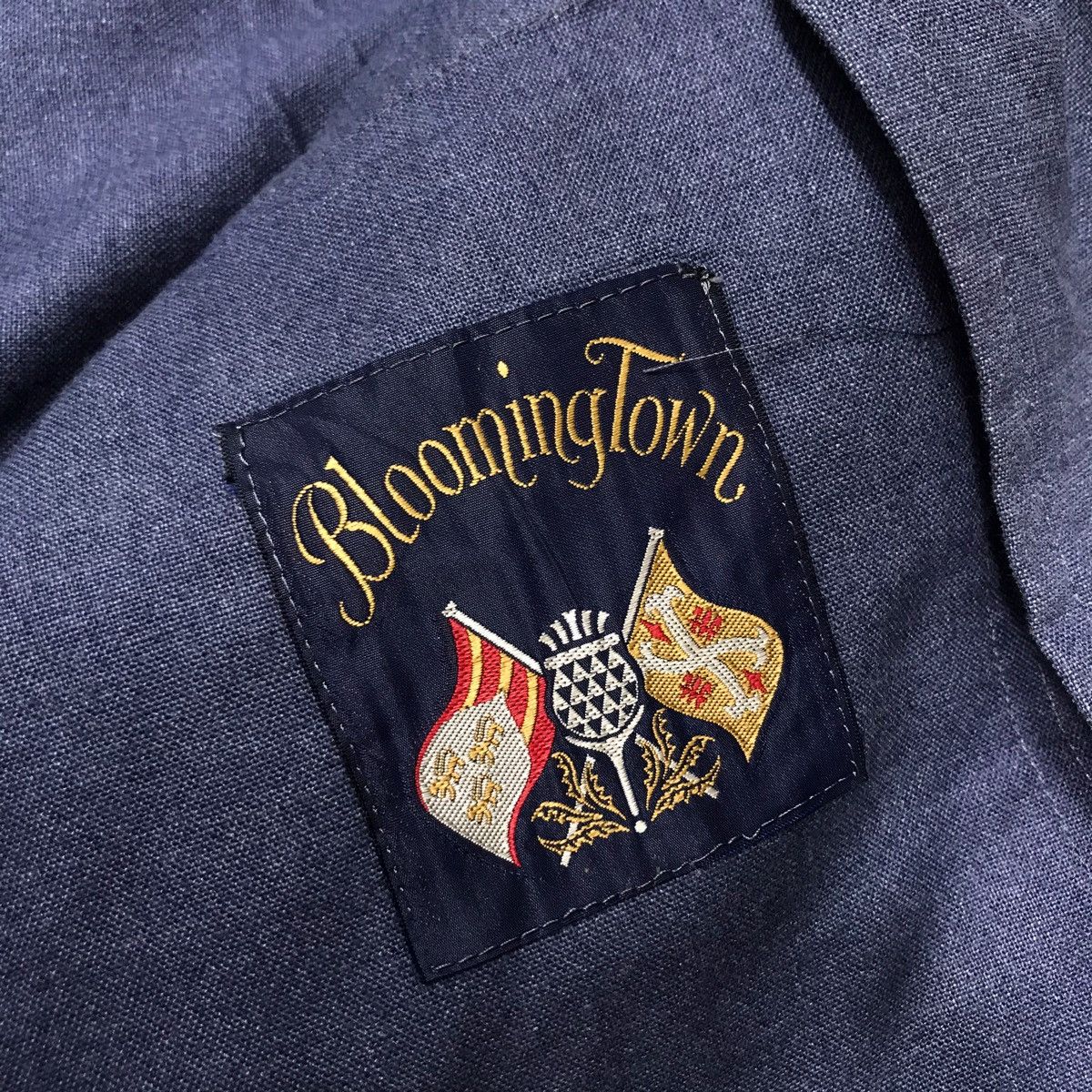 Vintage Vintage BLOOMING TOWN USA Indigo Jeans Jacket Size US XL / EU 56 / 4 - 4 Thumbnail