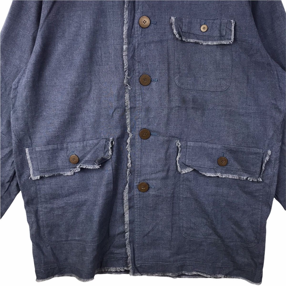 Vintage Vintage BLOOMING TOWN USA Indigo Jeans Jacket Size US XL / EU 56 / 4 - 5 Thumbnail