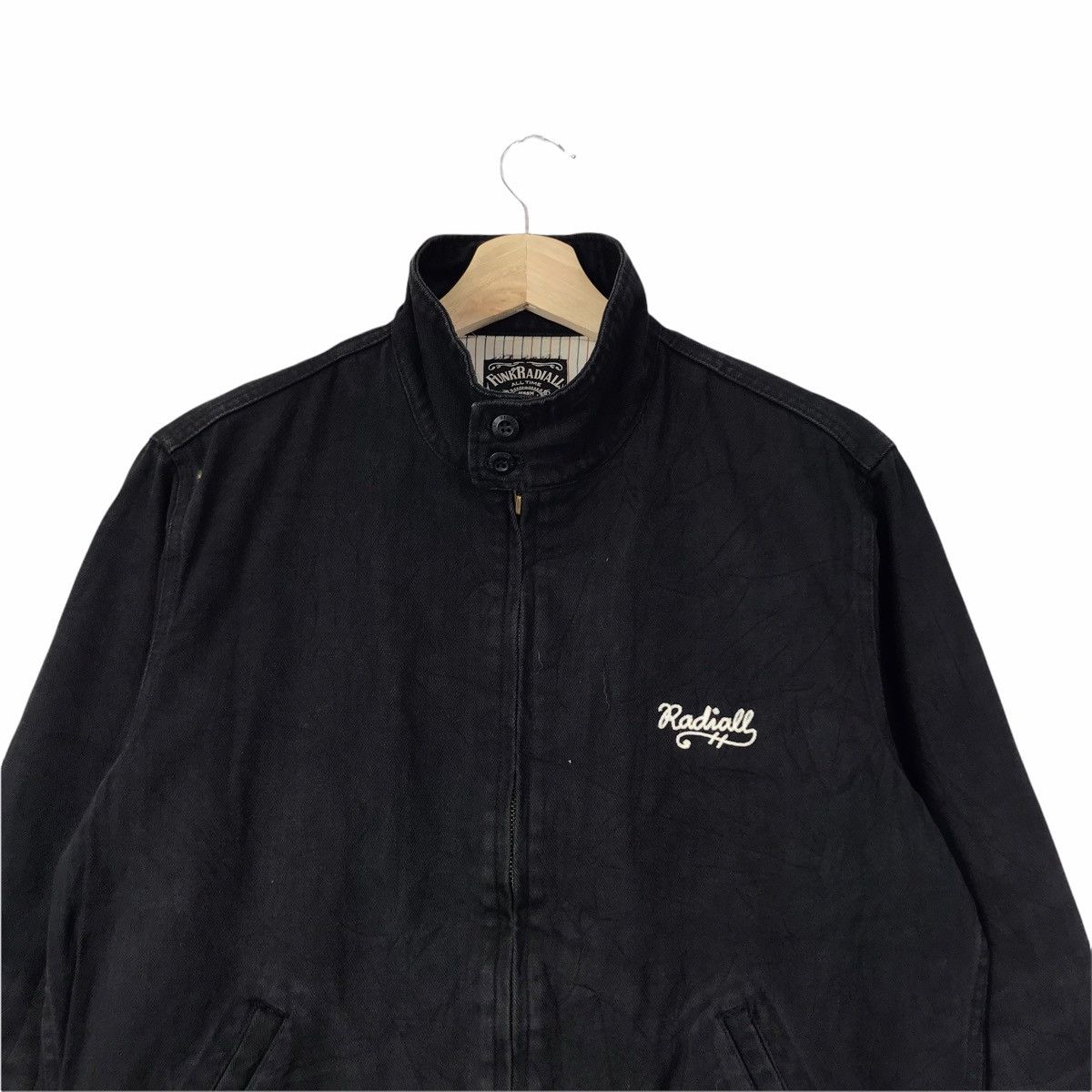 Japanese Brand FUNK RADIALL Japanese Brand Black Jeans Jacket Bowling Size US M / EU 48-50 / 2 - 3 Thumbnail