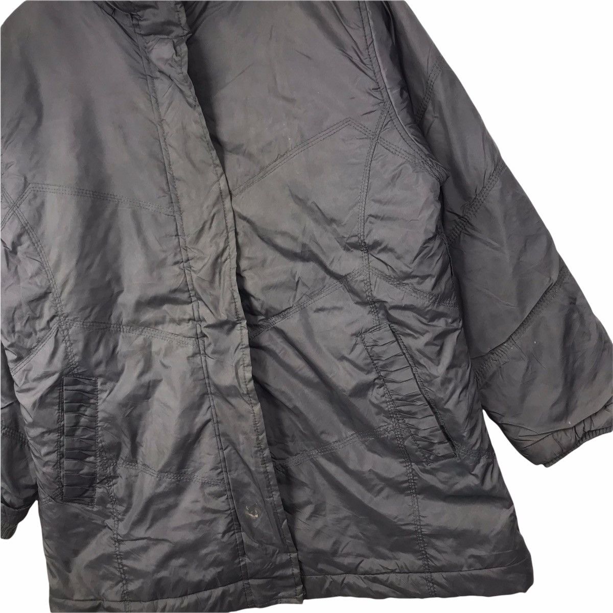 Vintage THE BROWN SHOP Woolen Store Grey Jacket Parka Size US L / EU 52-54 / 3 - 6 Thumbnail