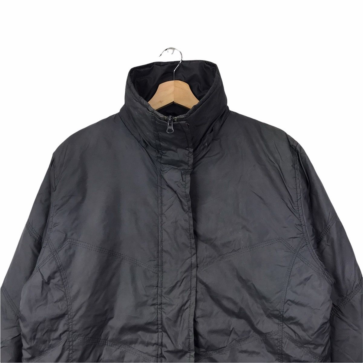 Vintage THE BROWN SHOP Woolen Store Grey Jacket Parka Size US L / EU 52-54 / 3 - 3 Thumbnail
