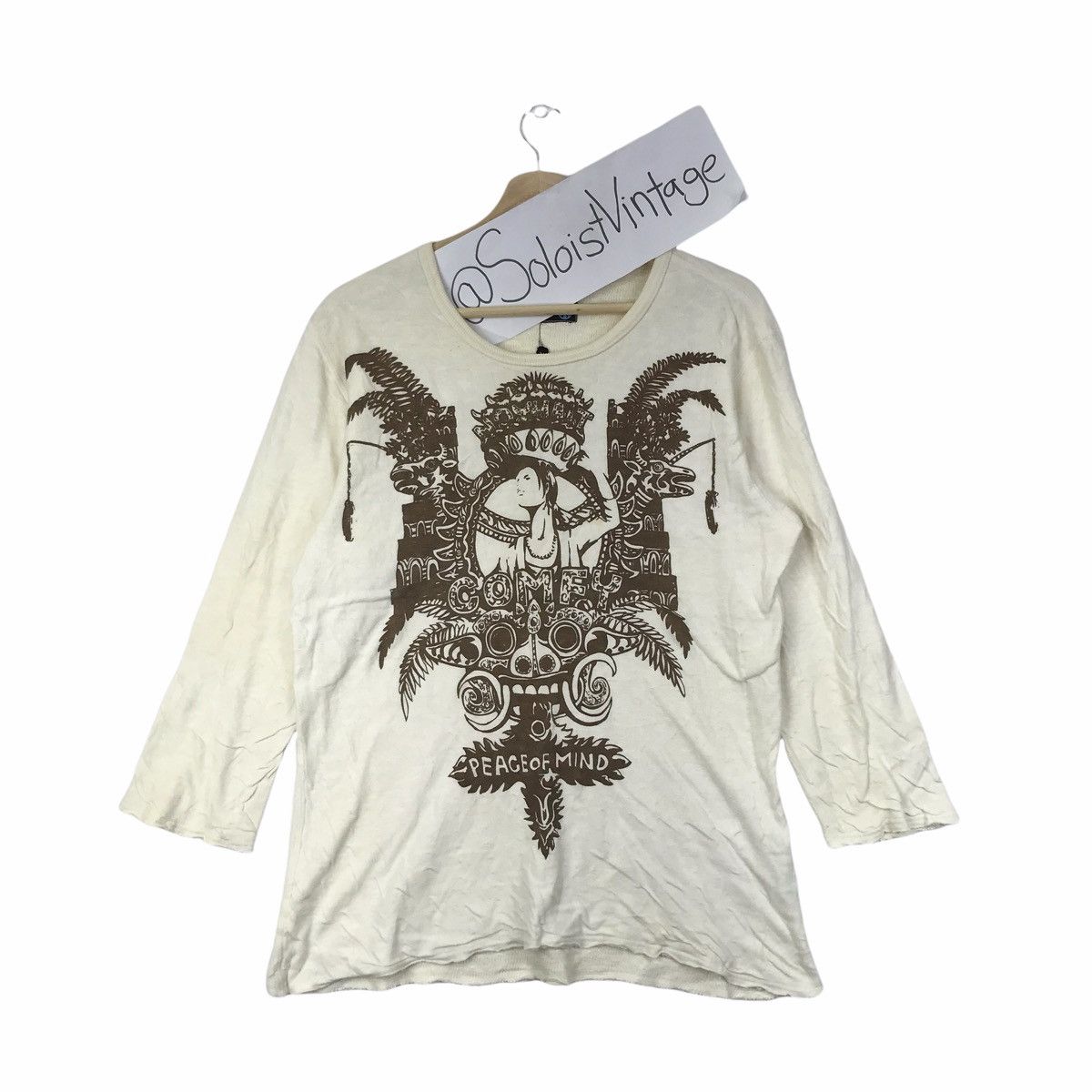 Vintage NCYHAIT PEACE Of MIND Japanese Brand White Shirt Size US M / EU 48-50 / 2 - 1 Thumbnail
