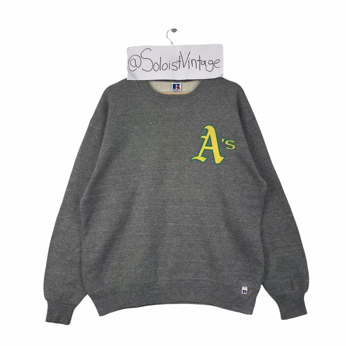 Russell Athletic Vintage 90s OAKLAND ATHLETICS MLB Baseball Usa Sweatshirt Size US L / EU 52-54 / 3 - 1 Thumbnail
