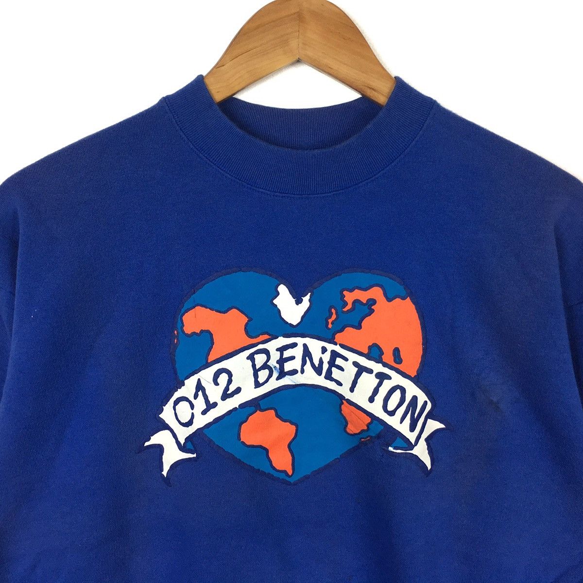 Benetton 012 BENETTON Italy Formula One F1 RacingTeam Blue Sweatshirt Size US L / EU 52-54 / 3 - 2 Thumbnail