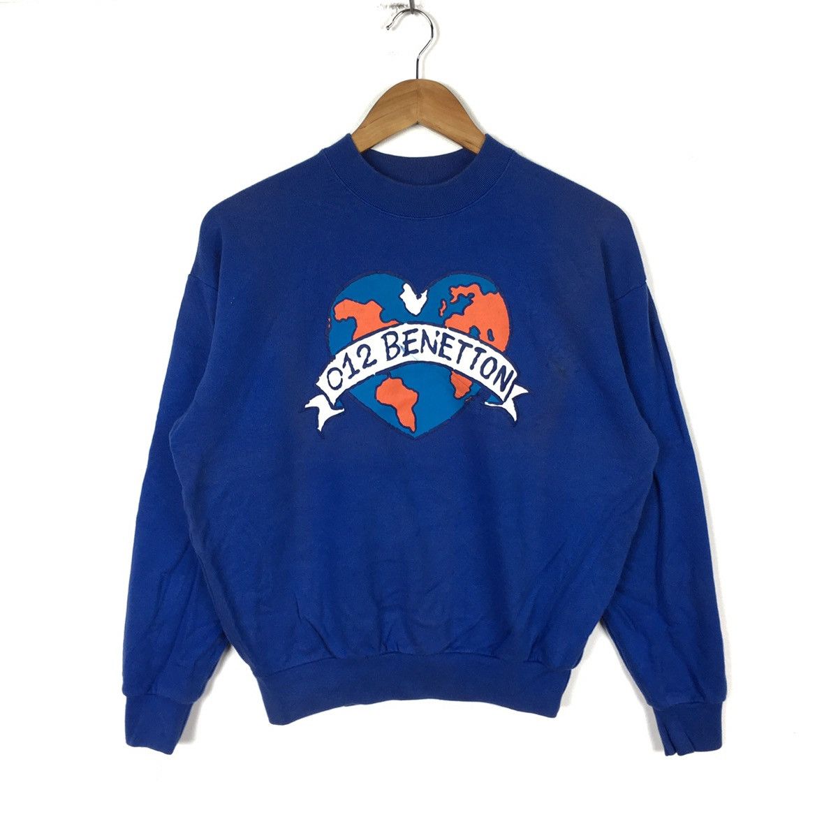 012 BENETTON Italy Formula One F1 RacingTeam Blue Sweatshirt