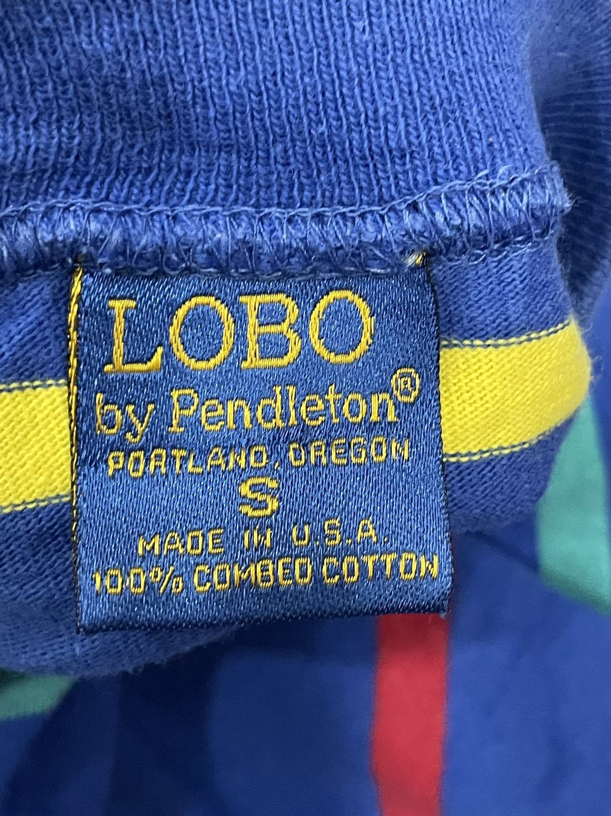 Vintage Vintage Lobo By Pendleton Striped T shirt Size US S / EU 44-46 / 1 - 11 Thumbnail