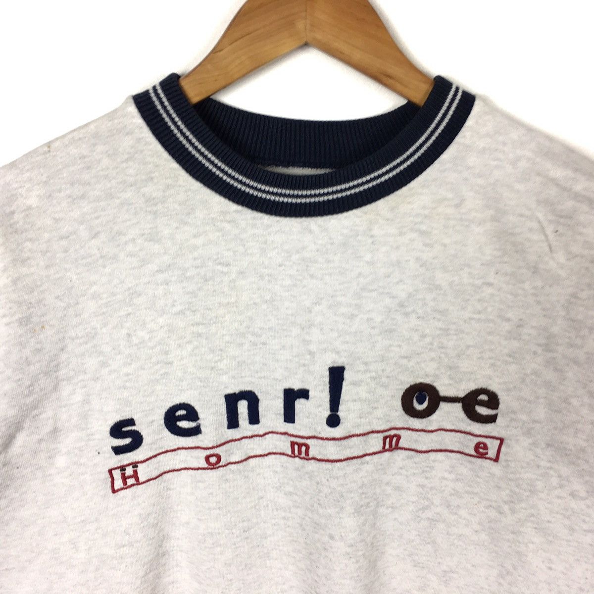 Japanese Brand Vintage SENRI OE HOMME Japanese Brand Embroidered Sweatshirt Size US L / EU 52-54 / 3 - 2 Thumbnail