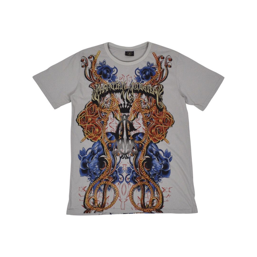 Christian Audigier Christian Audigier Full Logo T-Shirt rn119418 Size US XL / EU 56 / 4 - 1 Thumbnail