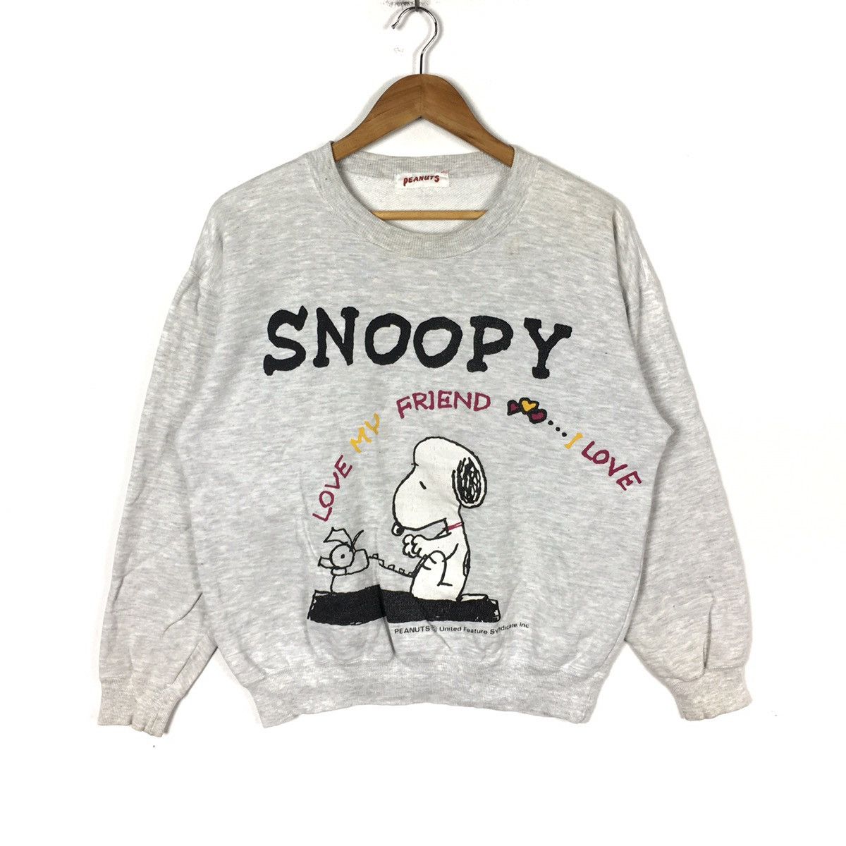 Peanuts SNOOPY PEANUTS Schulz Disney Movie Grey Sweatshirt Size US L / EU 52-54 / 3 - 1 Thumbnail