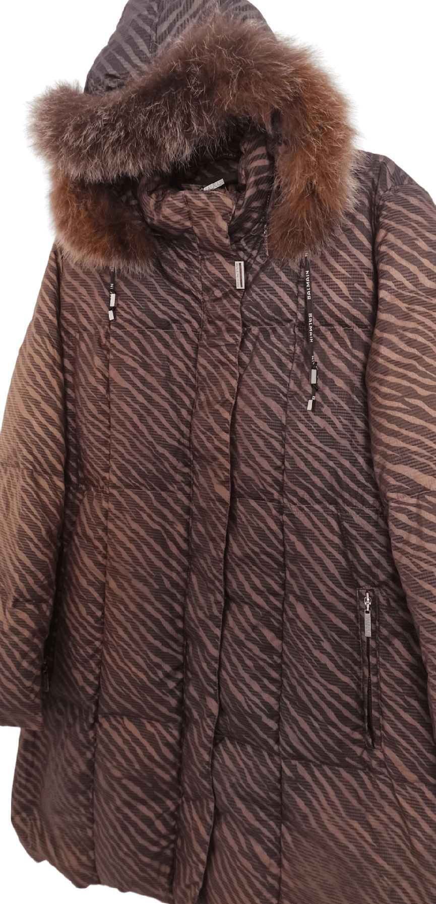 Balmain Balmain Sun Faded Stripe Print Parka Puffer Jacket Size US L / EU 52-54 / 3 - 2 Thumbnail