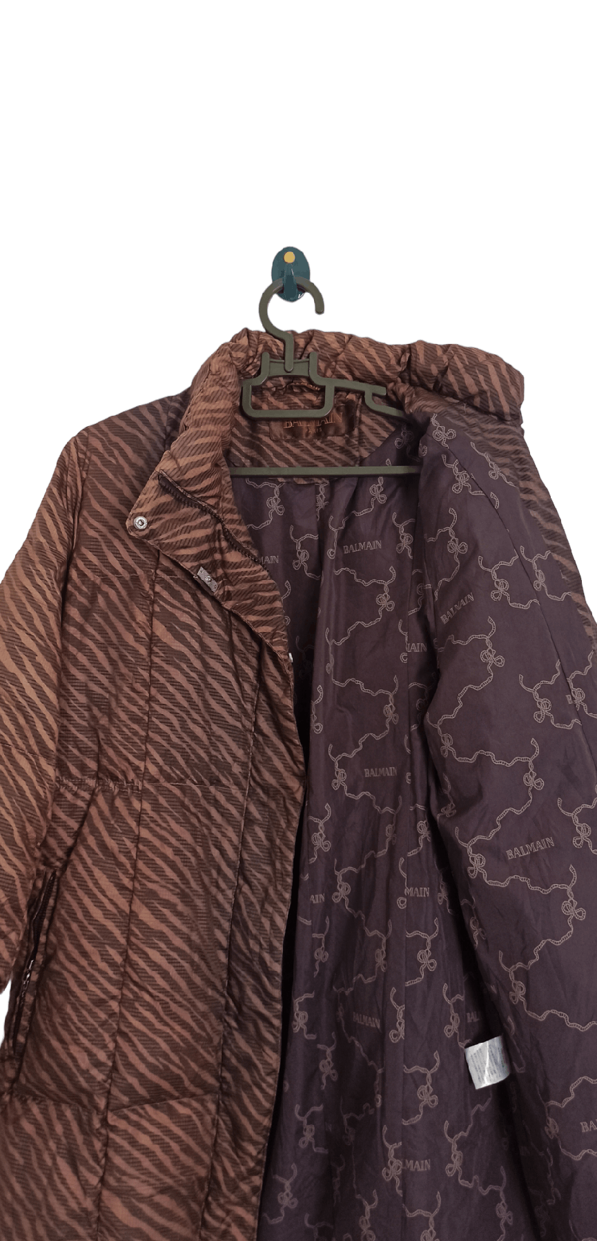 Balmain Balmain Sun Faded Stripe Print Parka Puffer Jacket Size US L / EU 52-54 / 3 - 8 Thumbnail