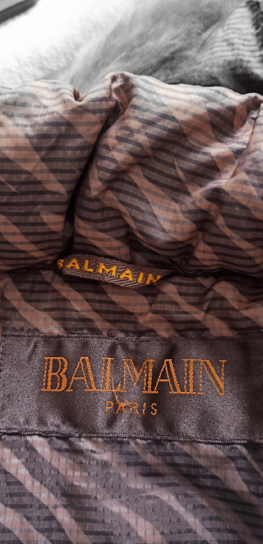 Balmain Balmain Sun Faded Stripe Print Parka Puffer Jacket Size US L / EU 52-54 / 3 - 13 Thumbnail