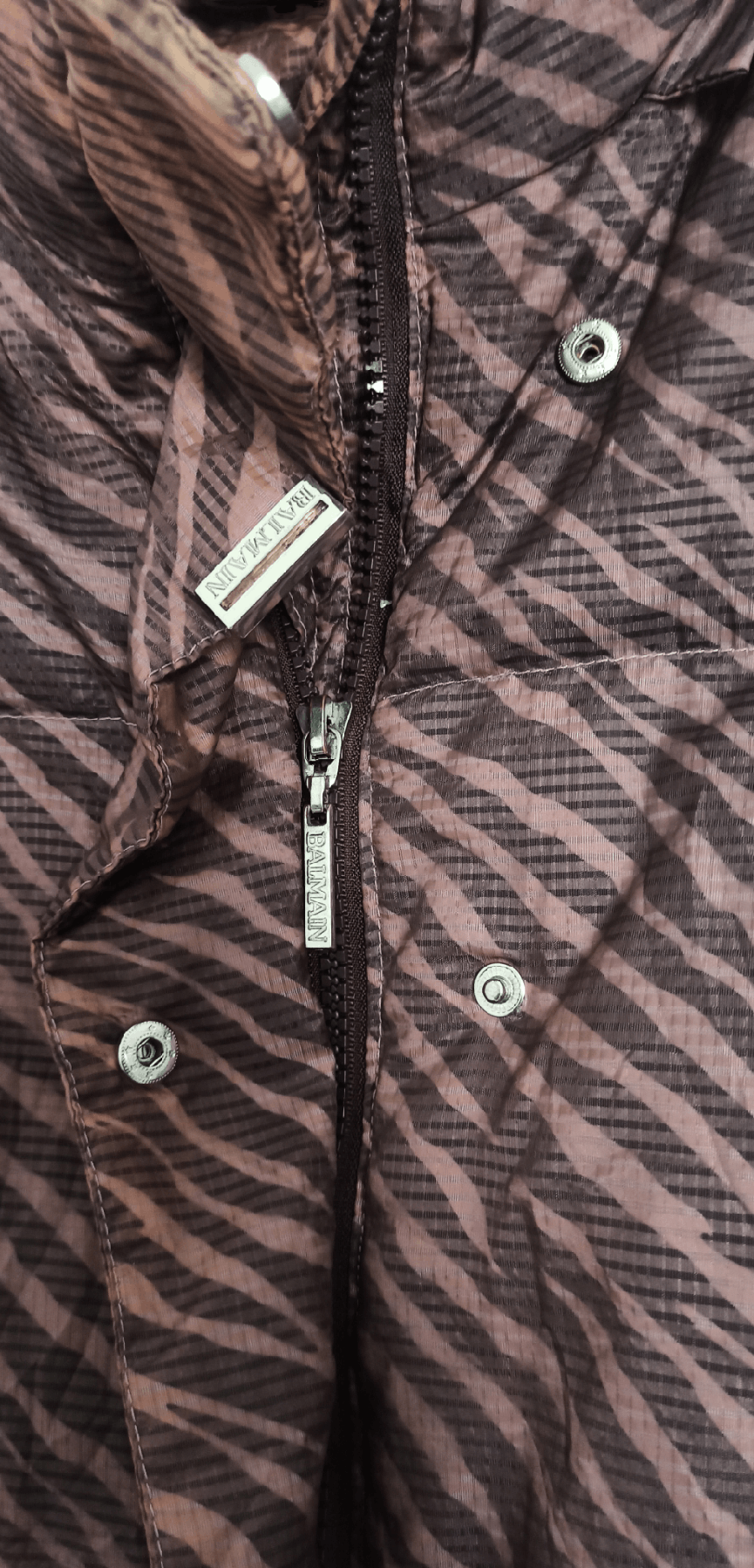 Balmain Balmain Sun Faded Stripe Print Parka Puffer Jacket Size US L / EU 52-54 / 3 - 9 Thumbnail