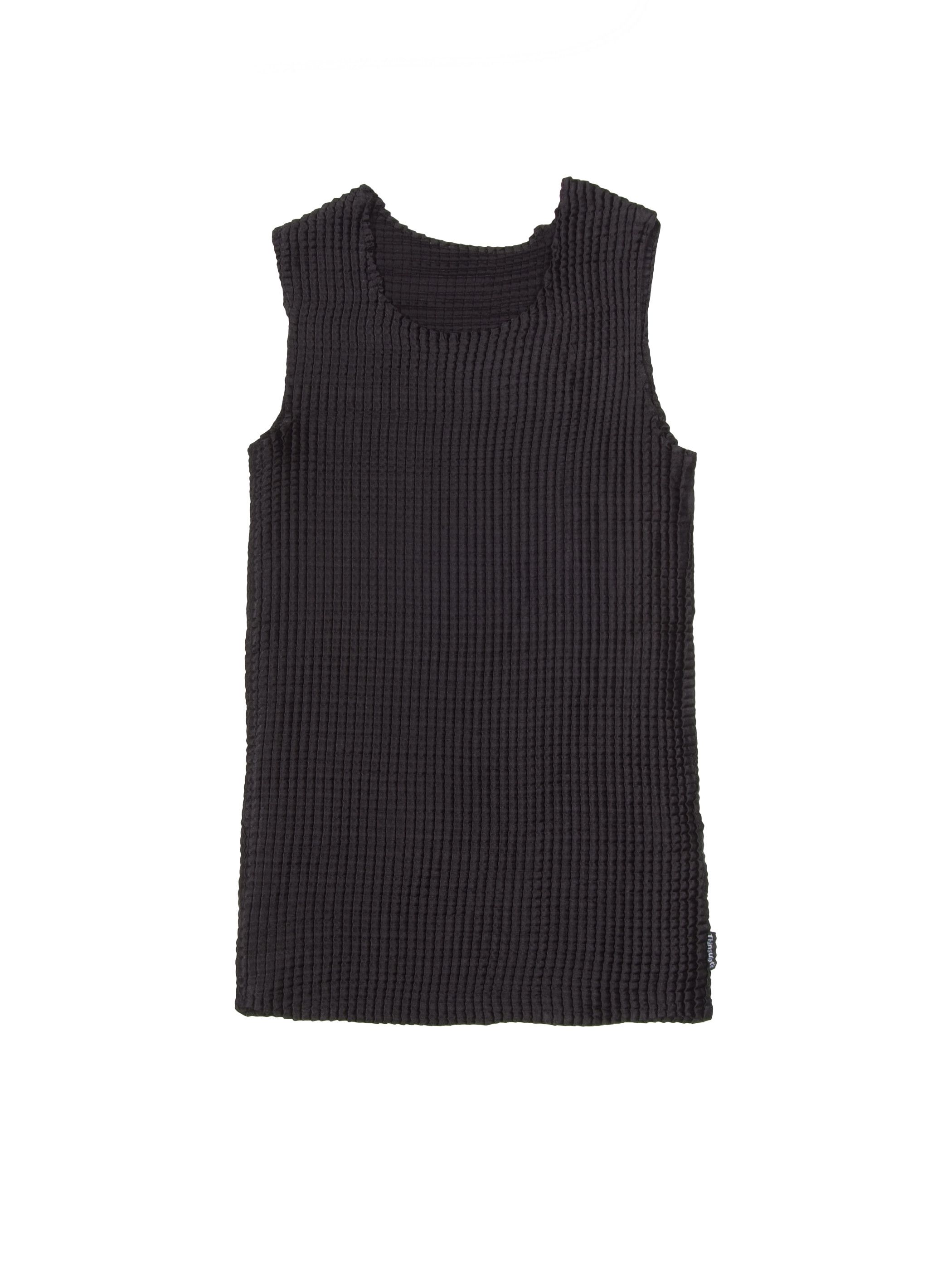 Vintage Vintage Pleated Sleeveless Black Top Tank Issey Alternative Size S / US 4 / IT 40 - 1 Thumbnail