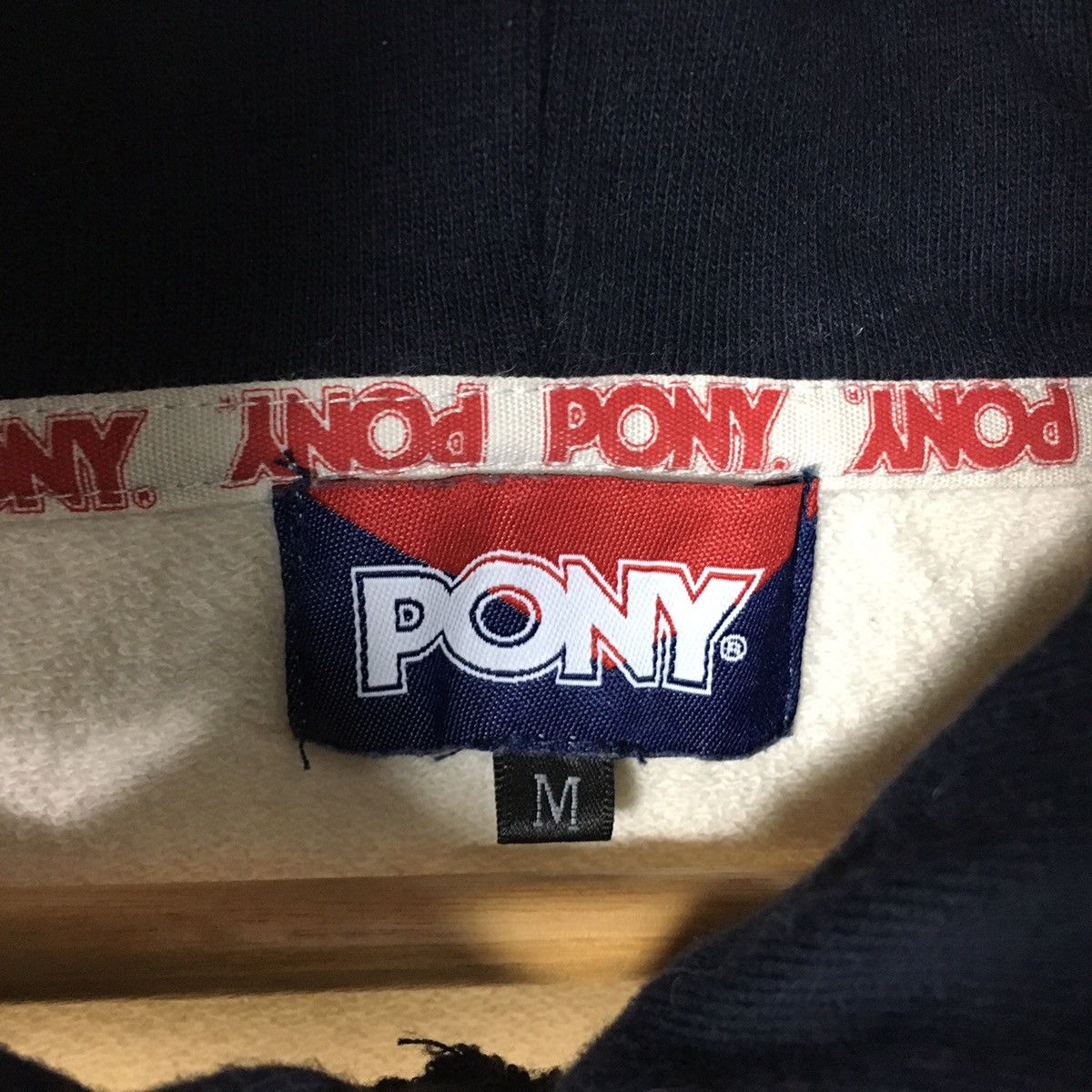PONY PONY NEW YORK Color Block Big Logo White Black Hoodie Size US M / EU 48-50 / 2 - 3 Thumbnail