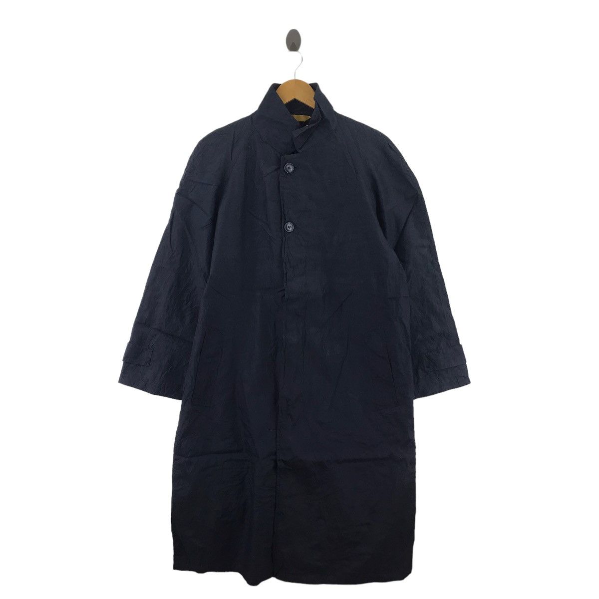 GIAN PAOLO ORANI Italian Designer Black Overcoat Parka