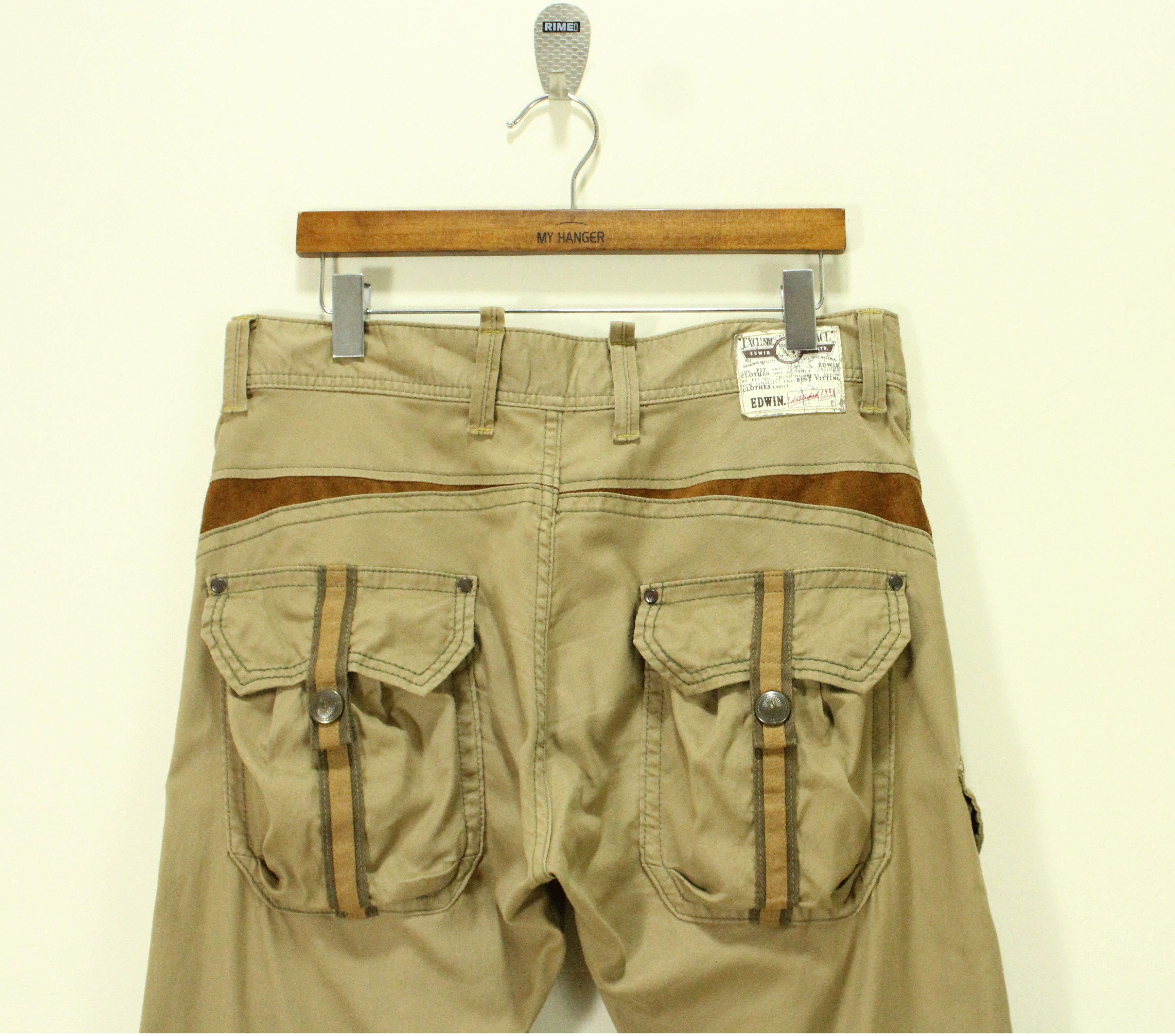 Edwin × Japanese Brand EDWIN Pants Cargos Utility Front Pockets Pants Stretchy Size US 34 / EU 50 - 8 Thumbnail