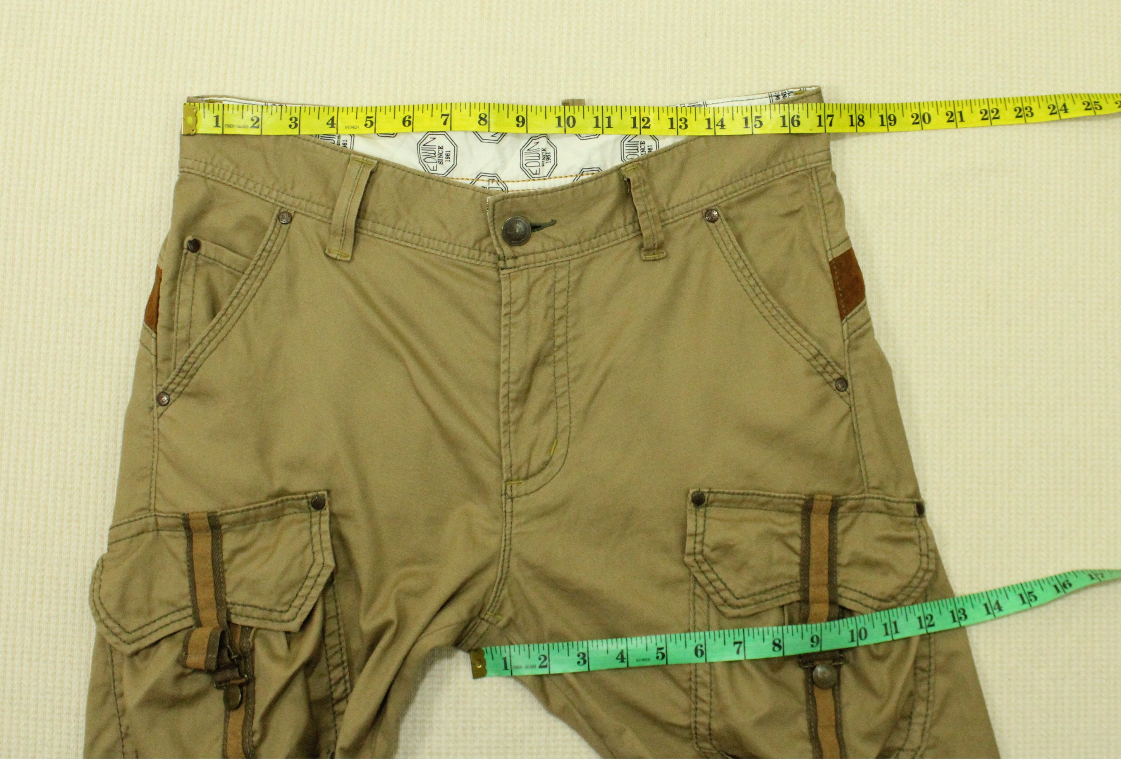 Edwin × Japanese Brand EDWIN Pants Cargos Utility Front Pockets Pants Stretchy Size US 34 / EU 50 - 17 Thumbnail