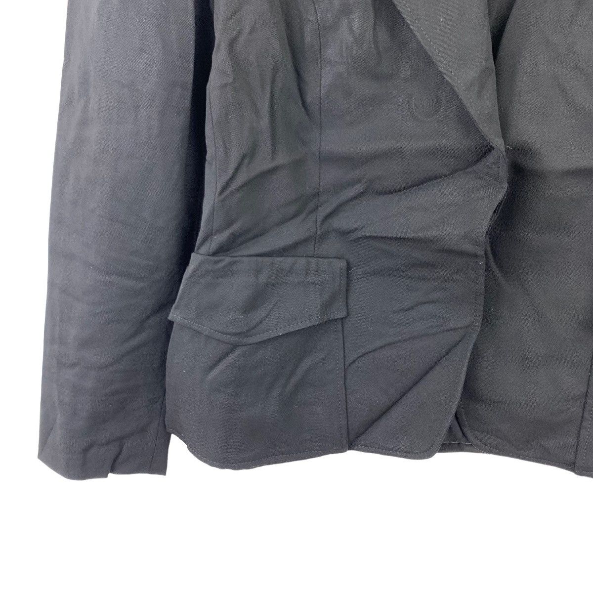 Gucci Vintage GUCCI Plain Black Blazer Coat Size 44S - 6 Thumbnail
