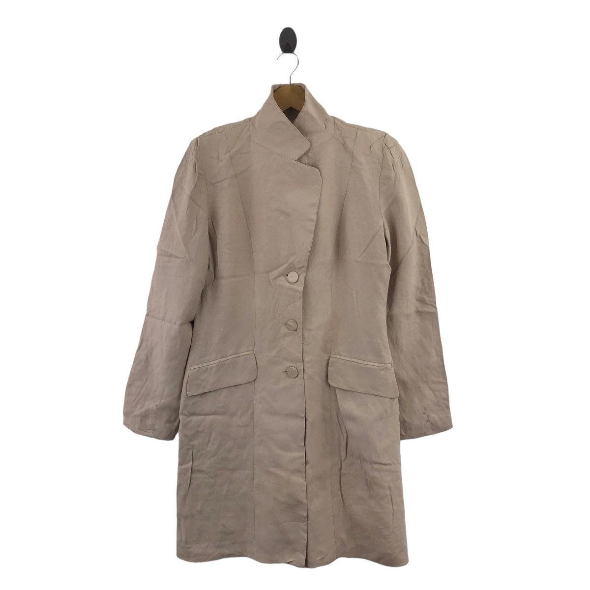 HUGO BUSCATI COLLECTION Usa Beige Long Coat Jacket Parka