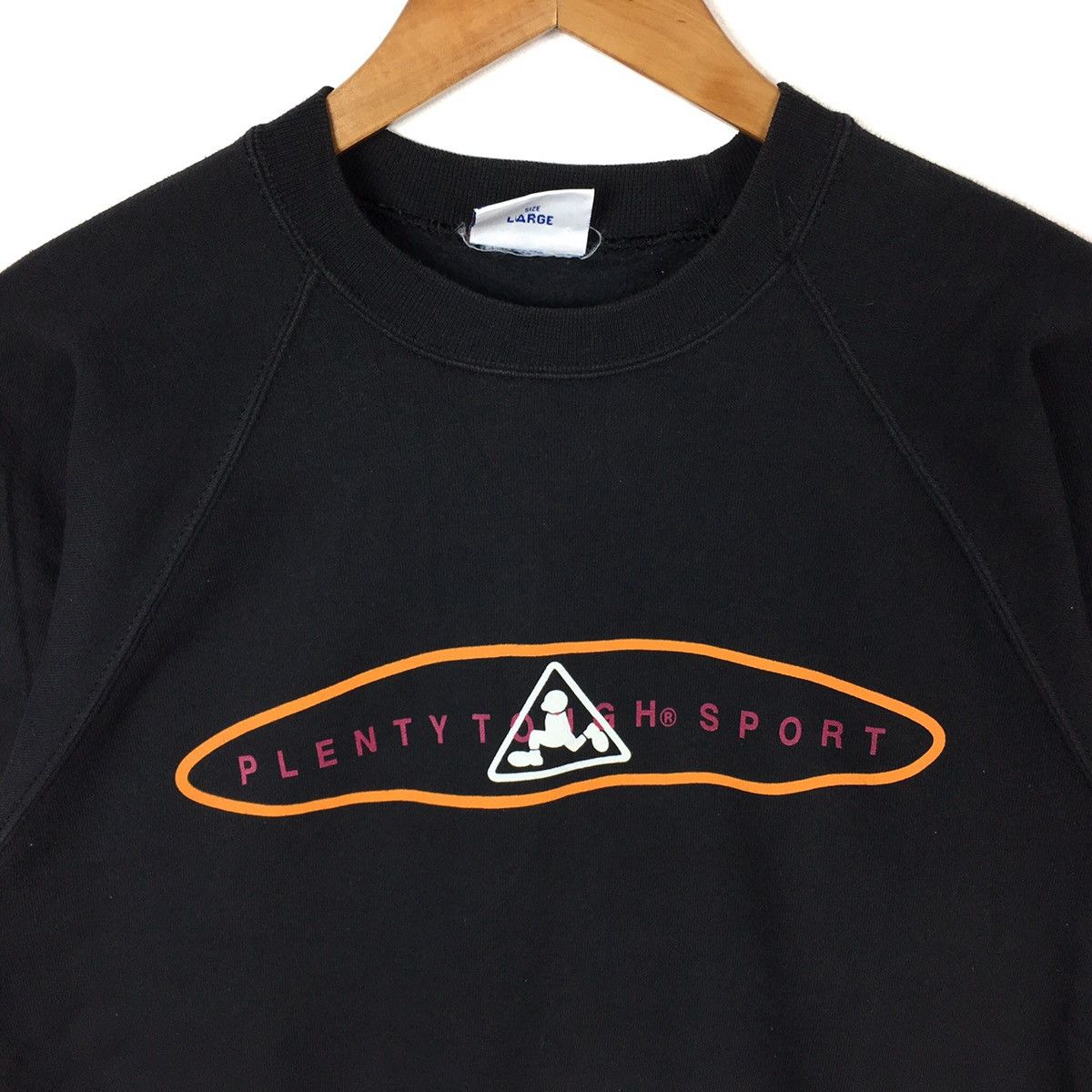 Vintage Vintage PLENTY TOUGH SPORT PtsUsa SPORTSWEAR BlackSweatshirt Size US L / EU 52-54 / 3 - 2 Thumbnail