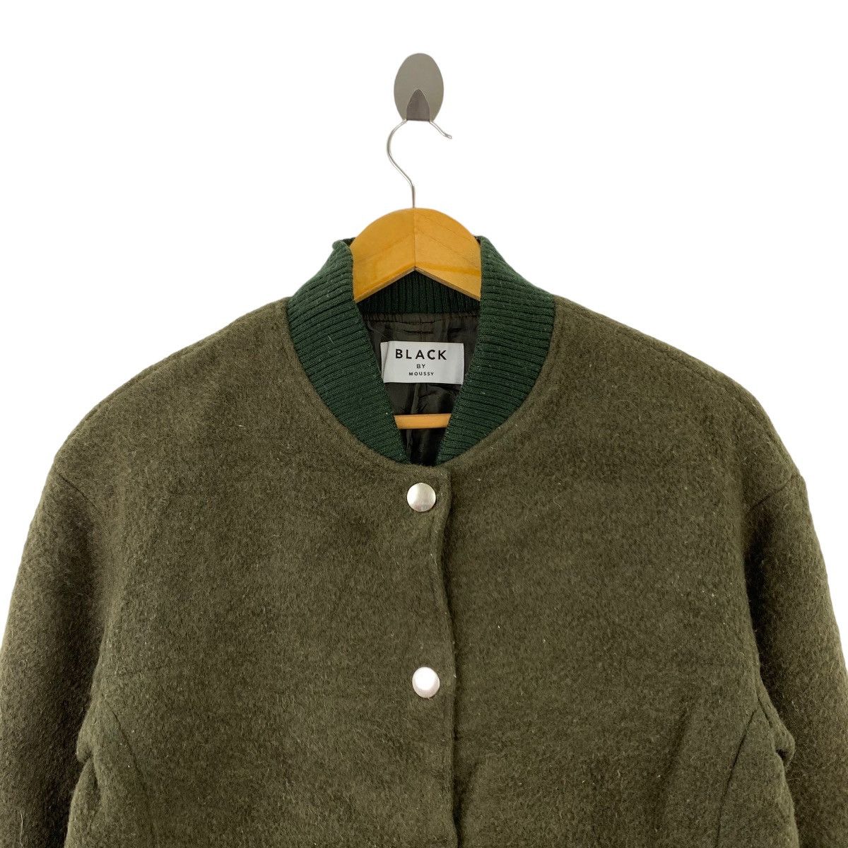 MOUSSY Vintage 90s BLACK By MOUSSY Japanese Brand Snap Button Wool Size US M / EU 48-50 / 2 - 2 Thumbnail