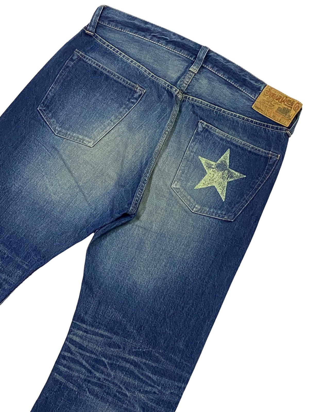 Sugar Cane × Toyo Enterprises Vintage Suger Cane Ripped Distressed Denim Pants Size US 34 / EU 50 - 17 Thumbnail