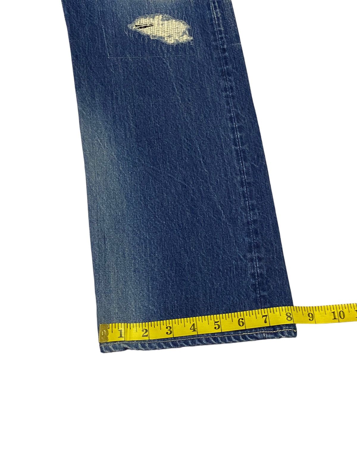 Sugar Cane × Toyo Enterprises Vintage Suger Cane Ripped Distressed Denim Pants Size US 34 / EU 50 - 10 Thumbnail