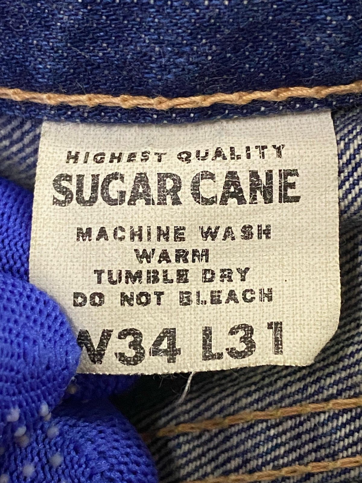 Sugar Cane × Toyo Enterprises Vintage Suger Cane Ripped Distressed Denim Pants Size US 34 / EU 50 - 11 Thumbnail