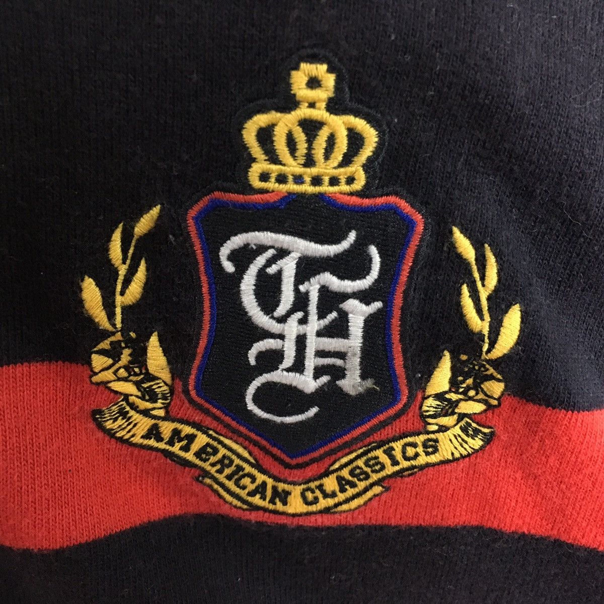 Tommy Hilfiger TOMMY HILFIGER Stripes Big Print Sailing Gear Red Sweatshirt Size US M / EU 48-50 / 2 - 3 Thumbnail