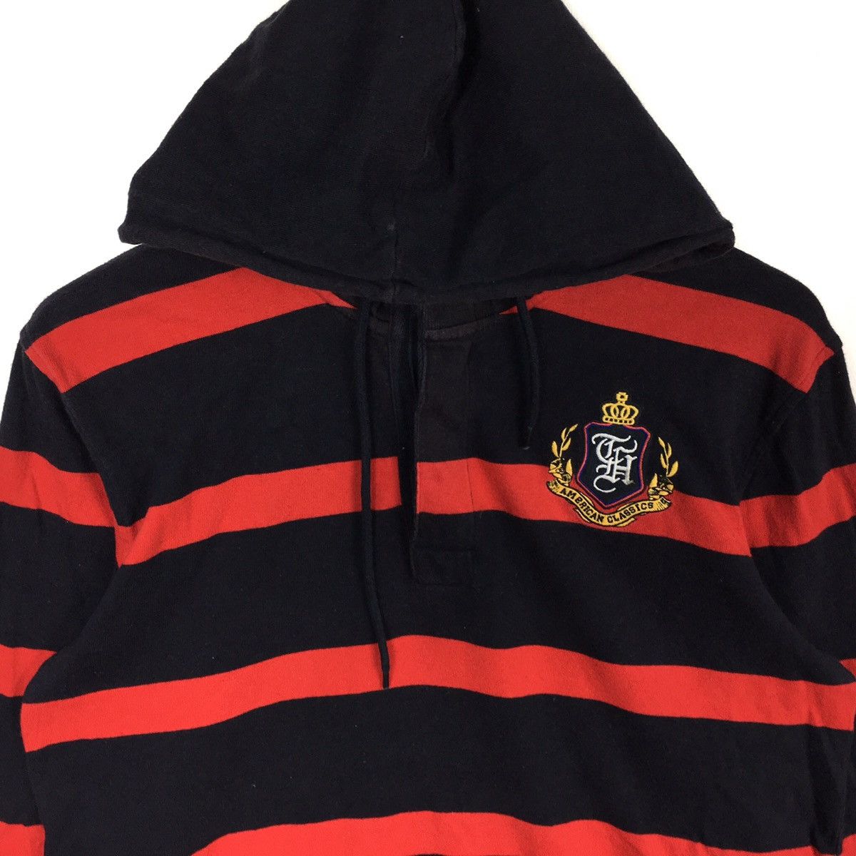 Tommy Hilfiger TOMMY HILFIGER Stripes Big Print Sailing Gear Red Sweatshirt Size US M / EU 48-50 / 2 - 2 Thumbnail