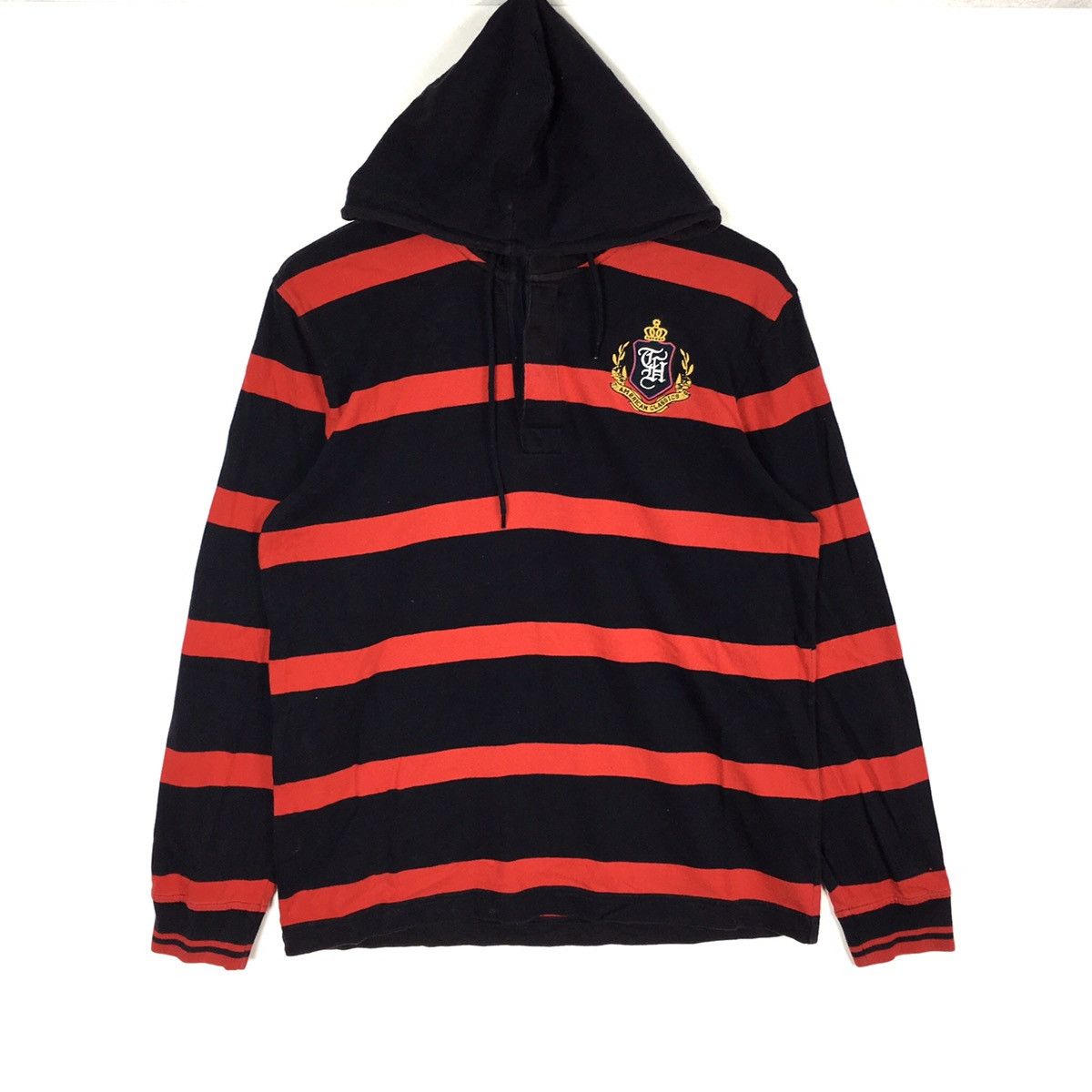 Tommy Hilfiger TOMMY HILFIGER Stripes Big Print Sailing Gear Red Sweatshirt Size US M / EU 48-50 / 2 - 1 Thumbnail