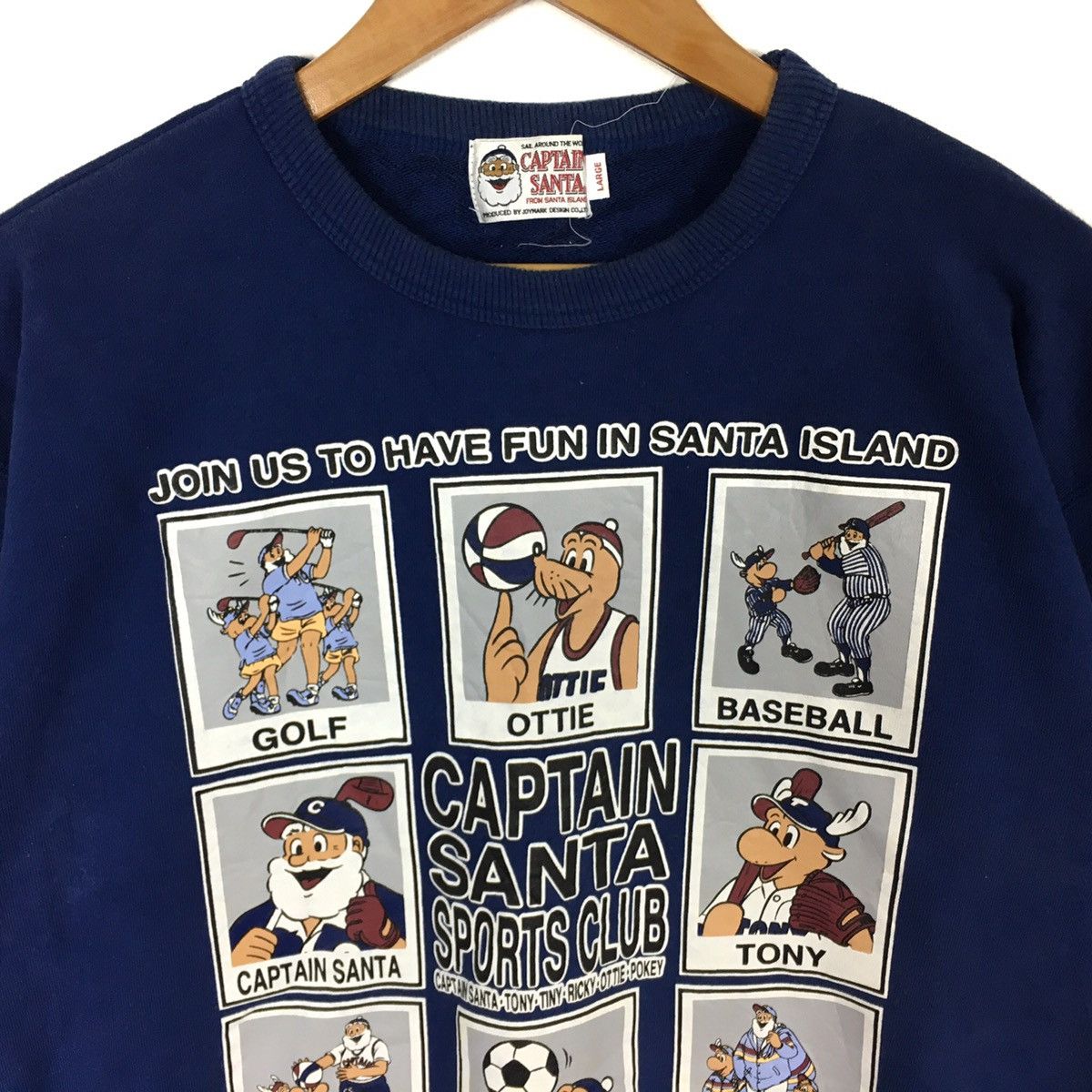 Vintage Vintage CAPTAIN SANTA Sports Club Outdoor Sweden Blue Size US L / EU 52-54 / 3 - 2 Thumbnail