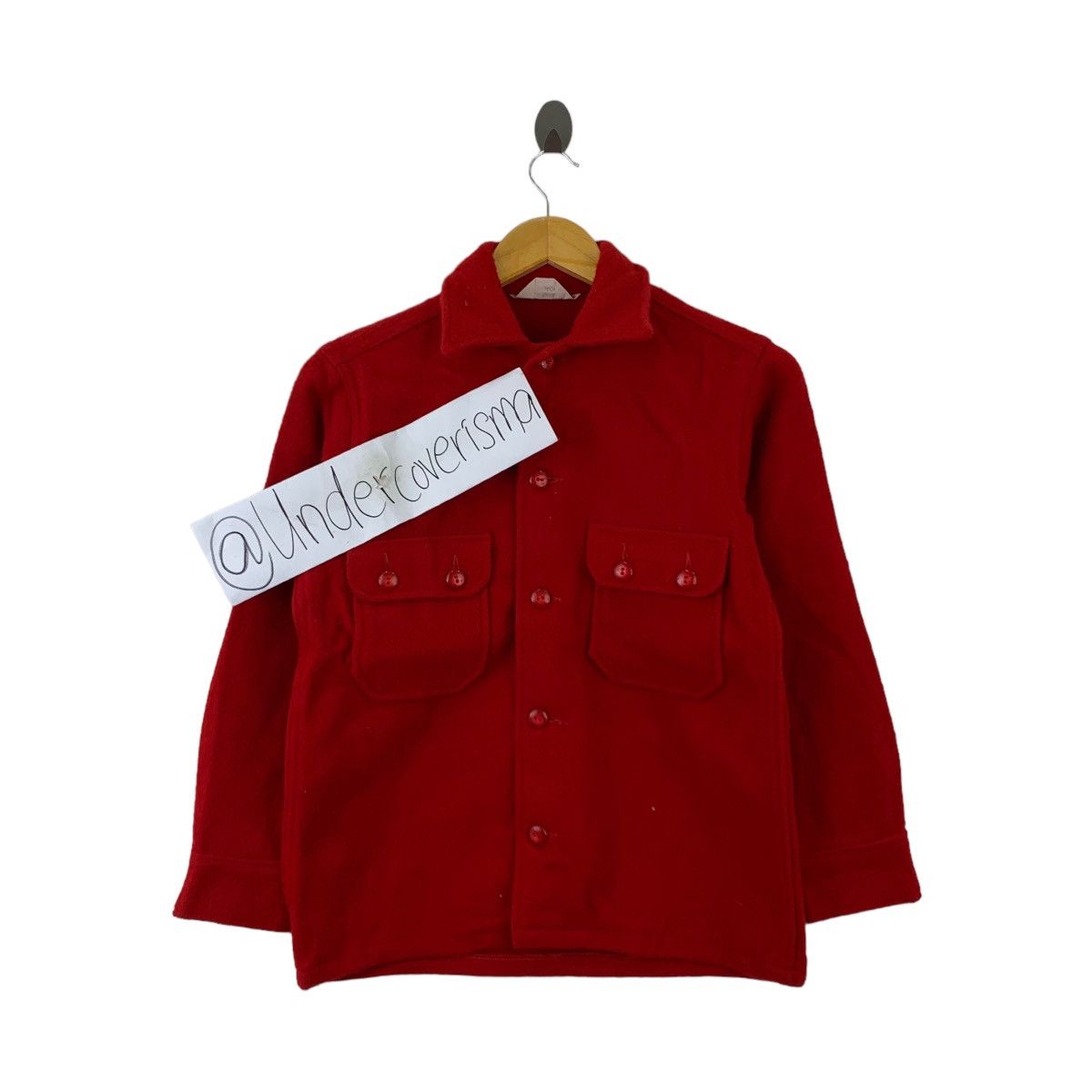 Vintage Vintage OFFICIAL BOY SCOUTS Of America Usa Pockets Wool Red Size US S / EU 44-46 / 1 - 1 Thumbnail