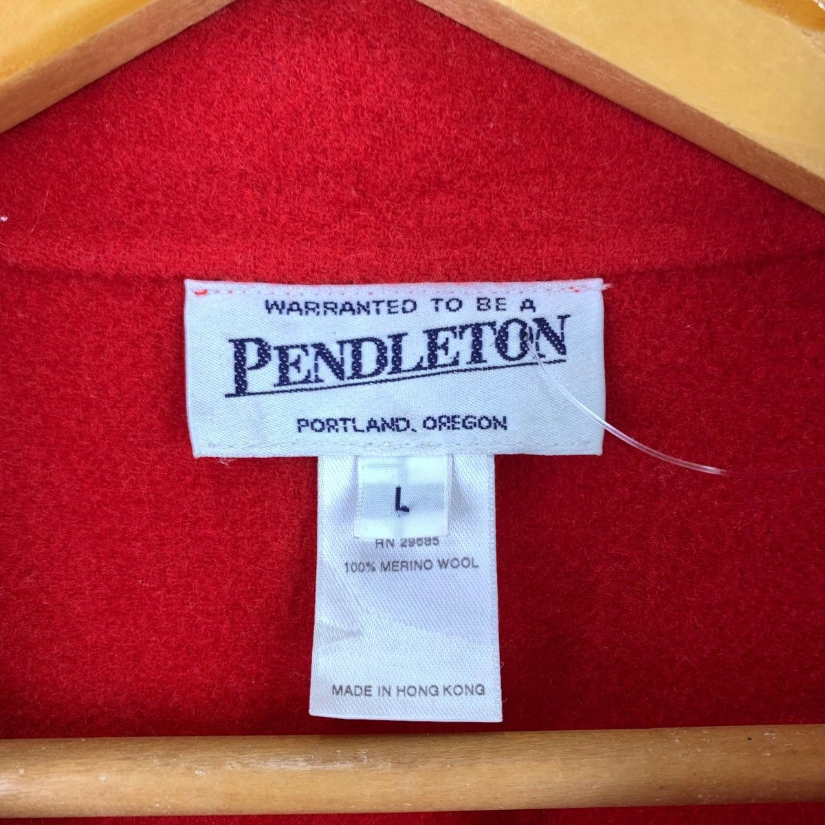 Pendleton Vintage WARRANTED To Be A PENDLETON Wool Red Coat Size US L / EU 52-54 / 3 - 3 Thumbnail