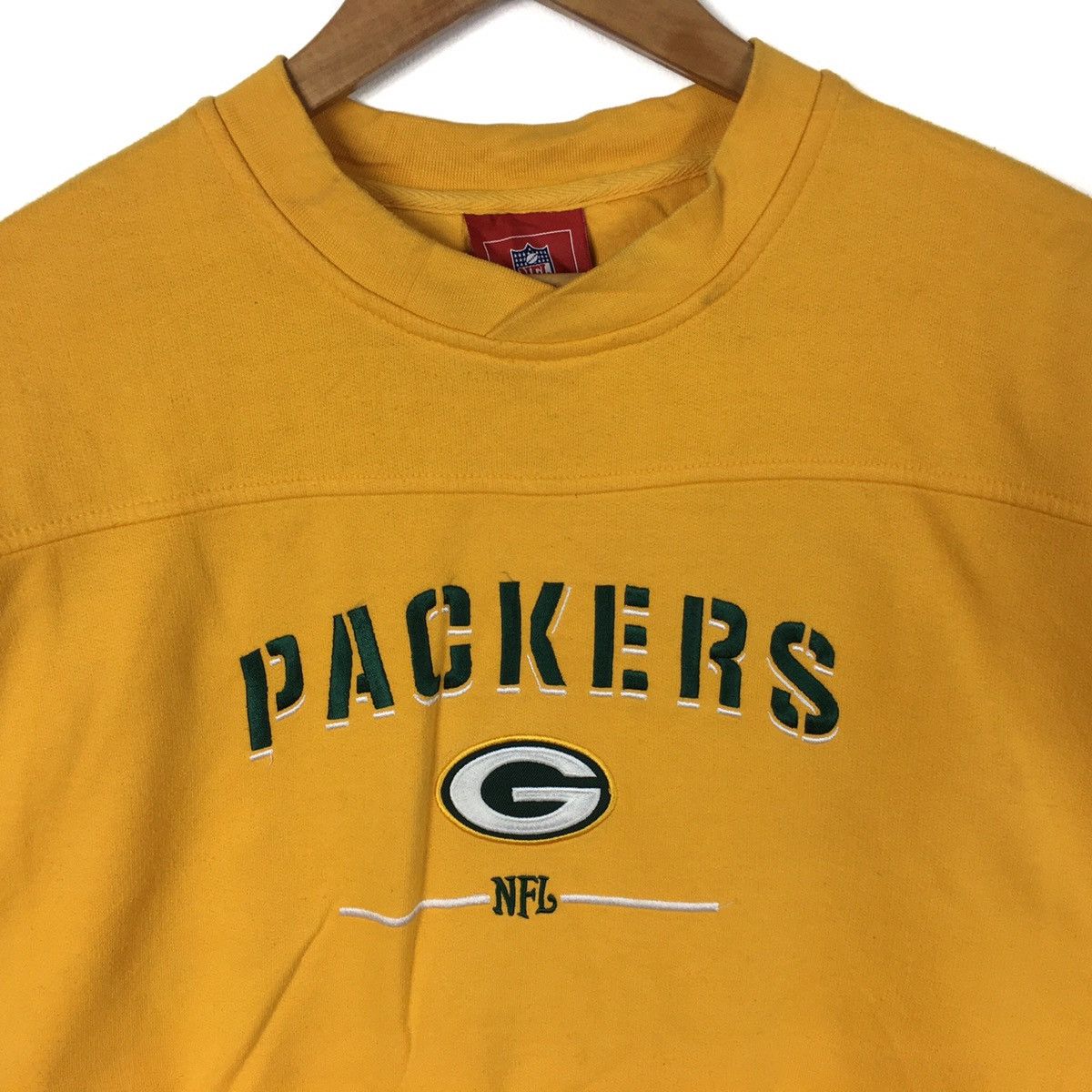 Vintage VintageGREEN BAY PACKERS Usa Nfc SuperBowl Yellow Sweatshirt Size US XXL / EU 58 / 5 - 2 Thumbnail