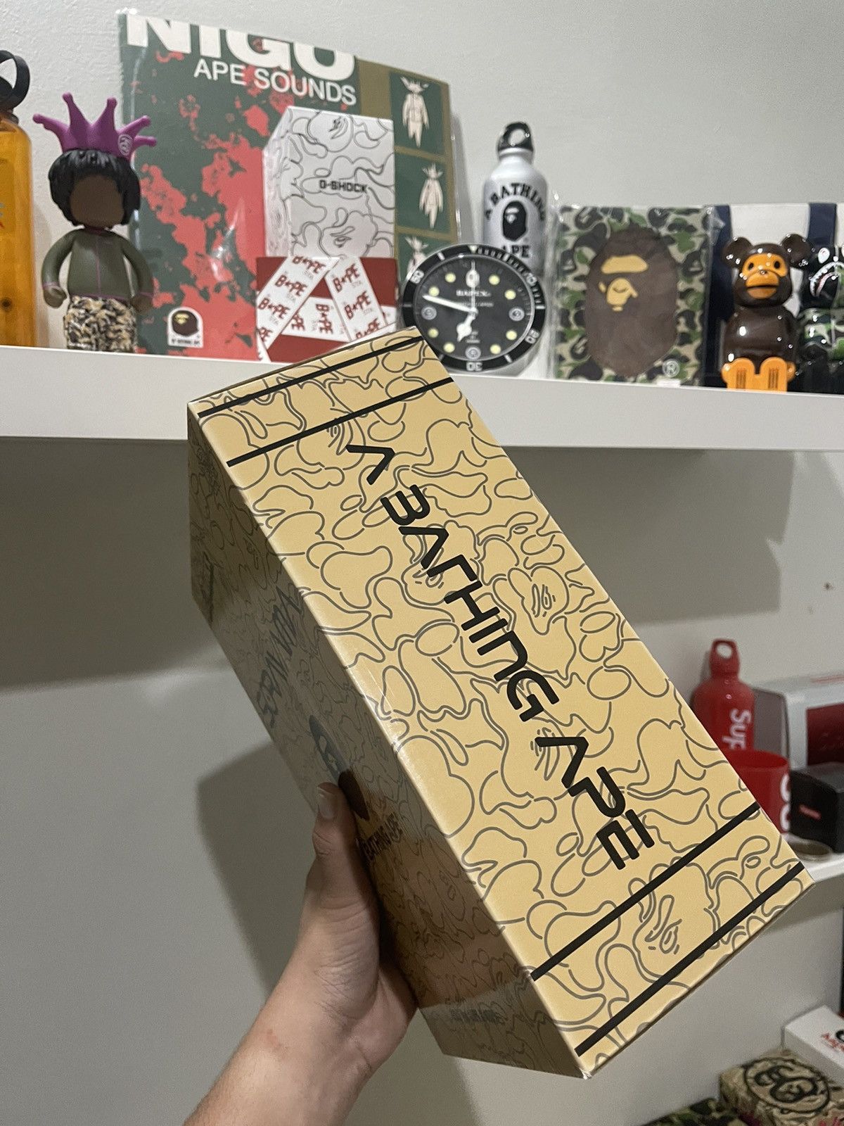 Bape × Medicom Toy Soryama x Bape x Medicom Bearbrick 400% 100% Gold Size ONE SIZE - 3 Thumbnail