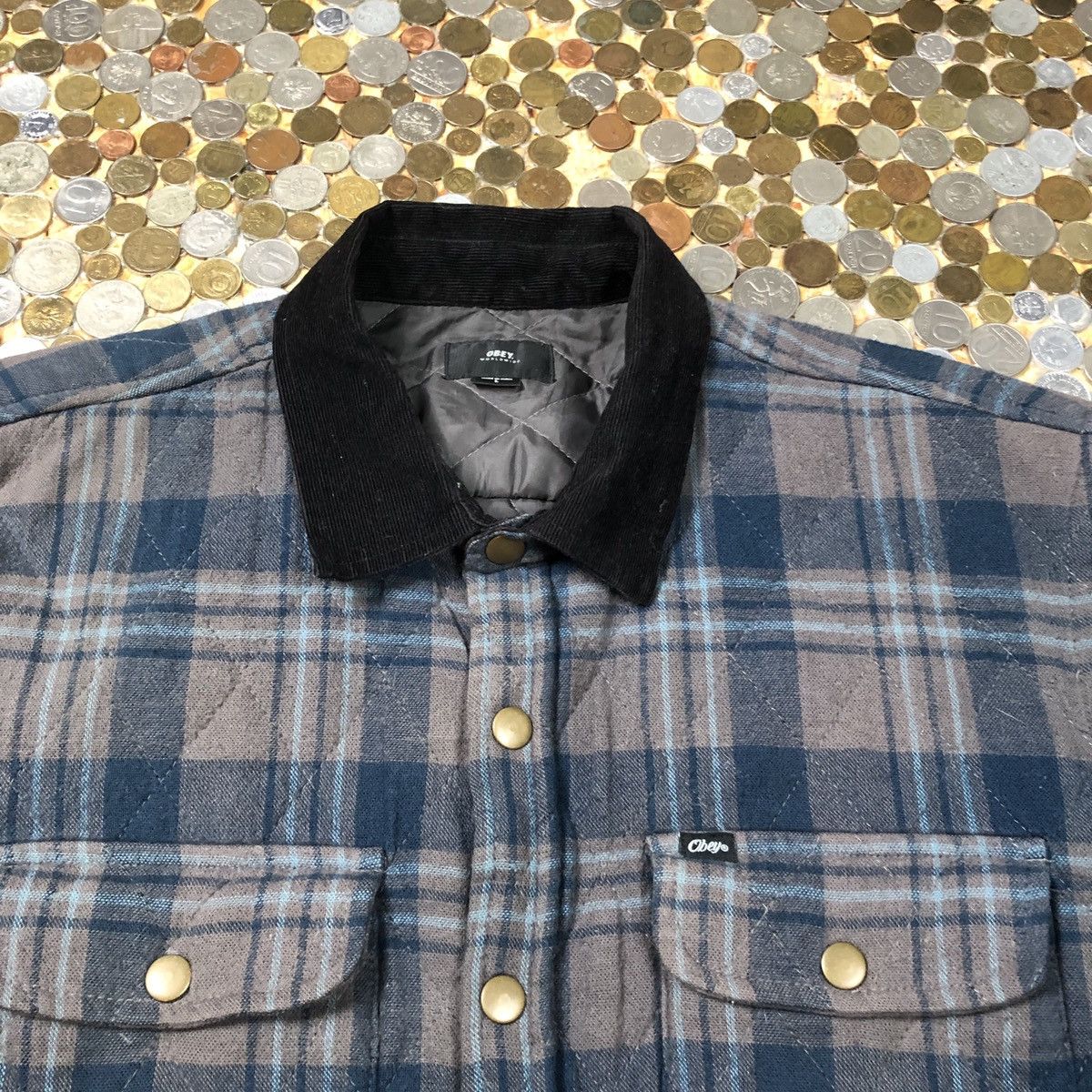 Obey Obey jacket overshirt buttons up 90’s Size US L / EU 52-54 / 3 - 3 Thumbnail