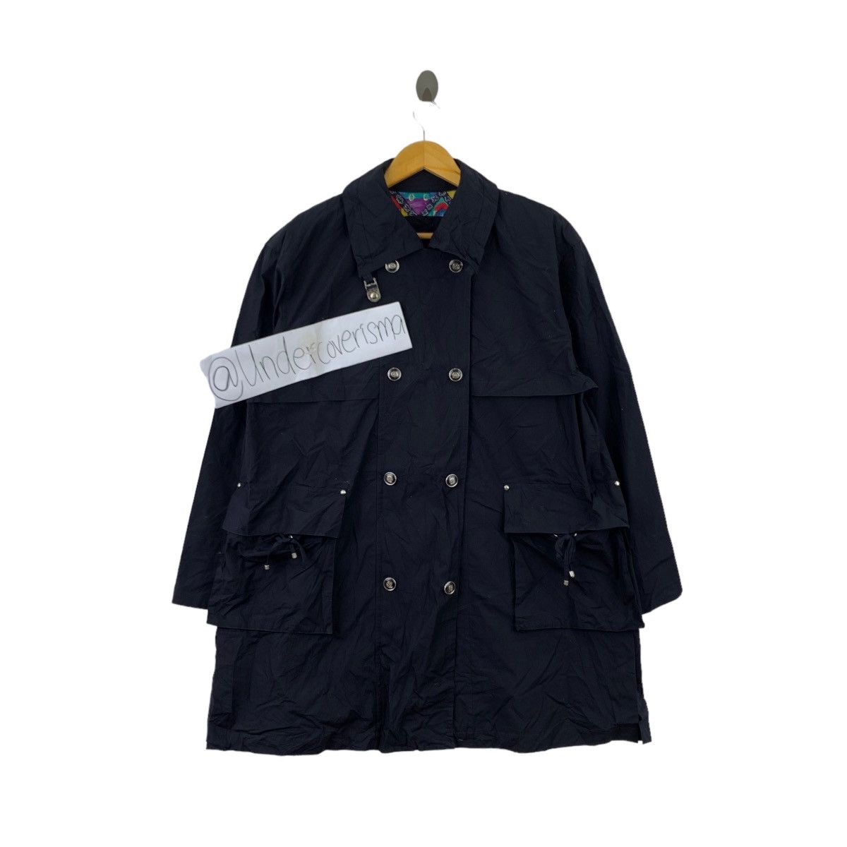 Renoma Vintage REMONA Multi Pocket Black Oversized Coat Parka Size US XL / EU 56 / 4 - 1 Thumbnail